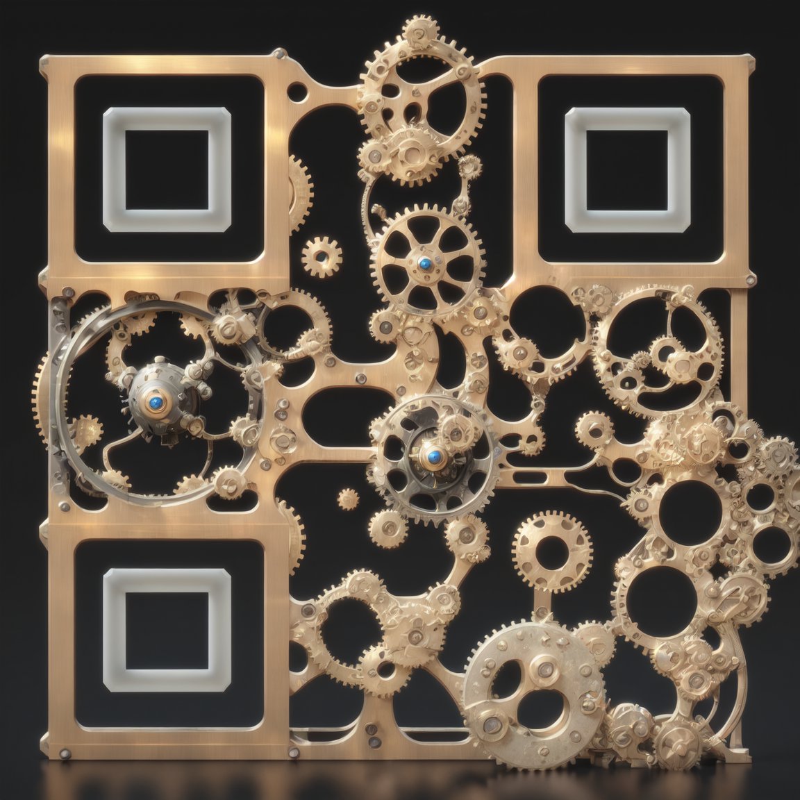 Steampunk Gear QR Code