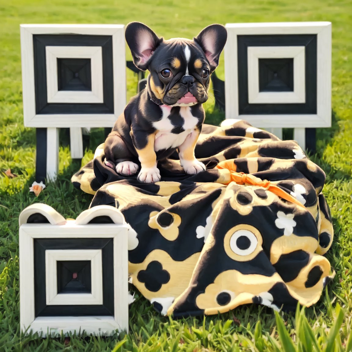 Cute Bulldog QR Code