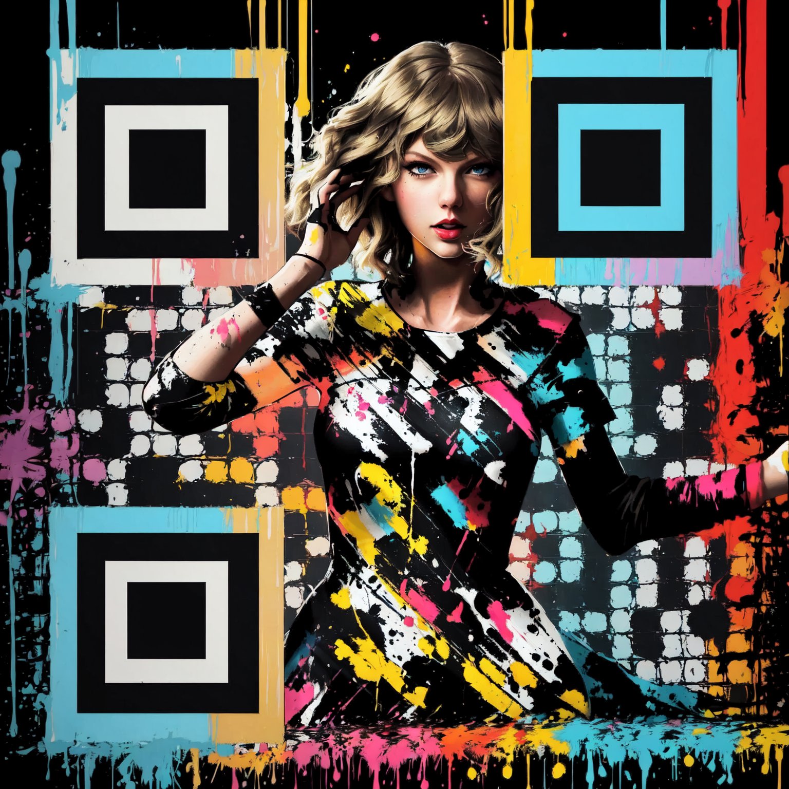 Taylor Swift Splash Art QR Code