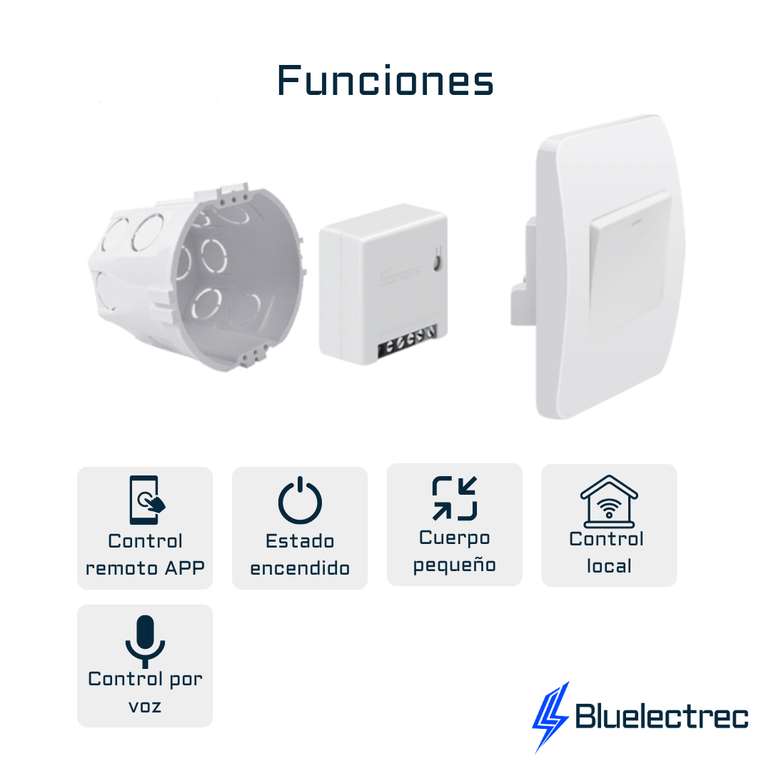Interruptor inteligente bidireccional Wi-Fi - SONOFF MiniR2