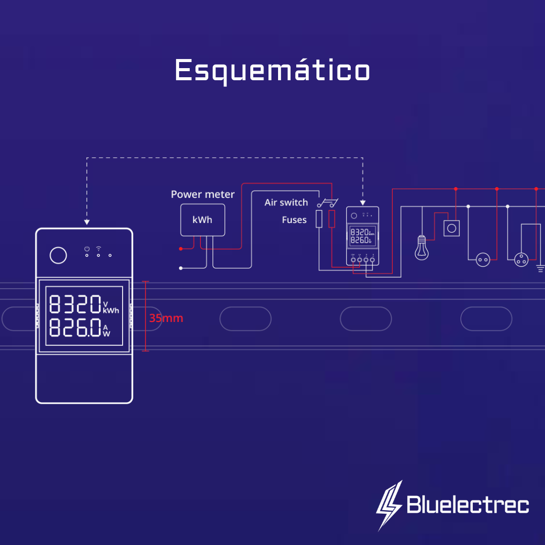 Interruptor medidor de energía inteligente - SONOFF POW Elite hasta 20A