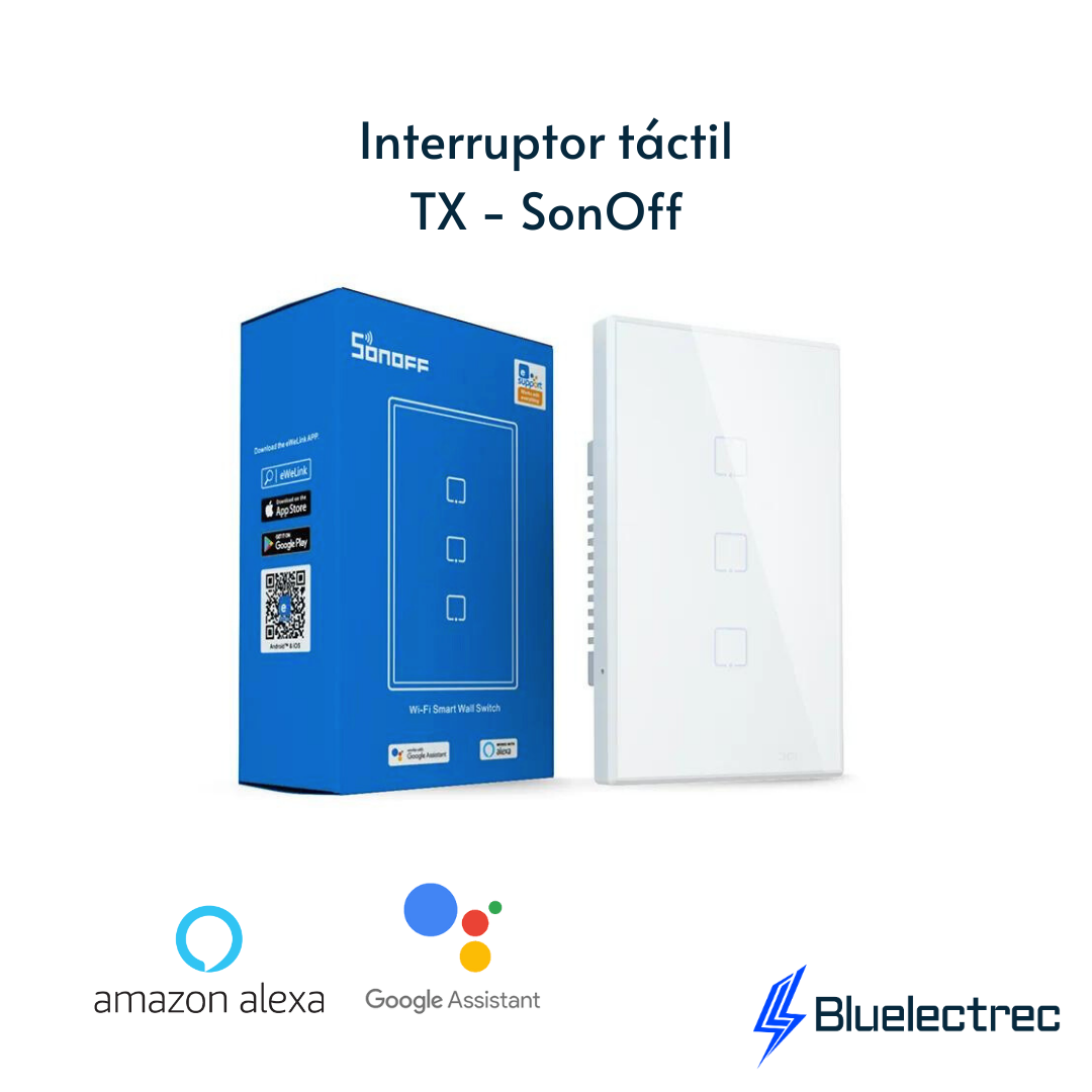 Interruptor táctil inteligente Wi-Fi - SONOFF TX
