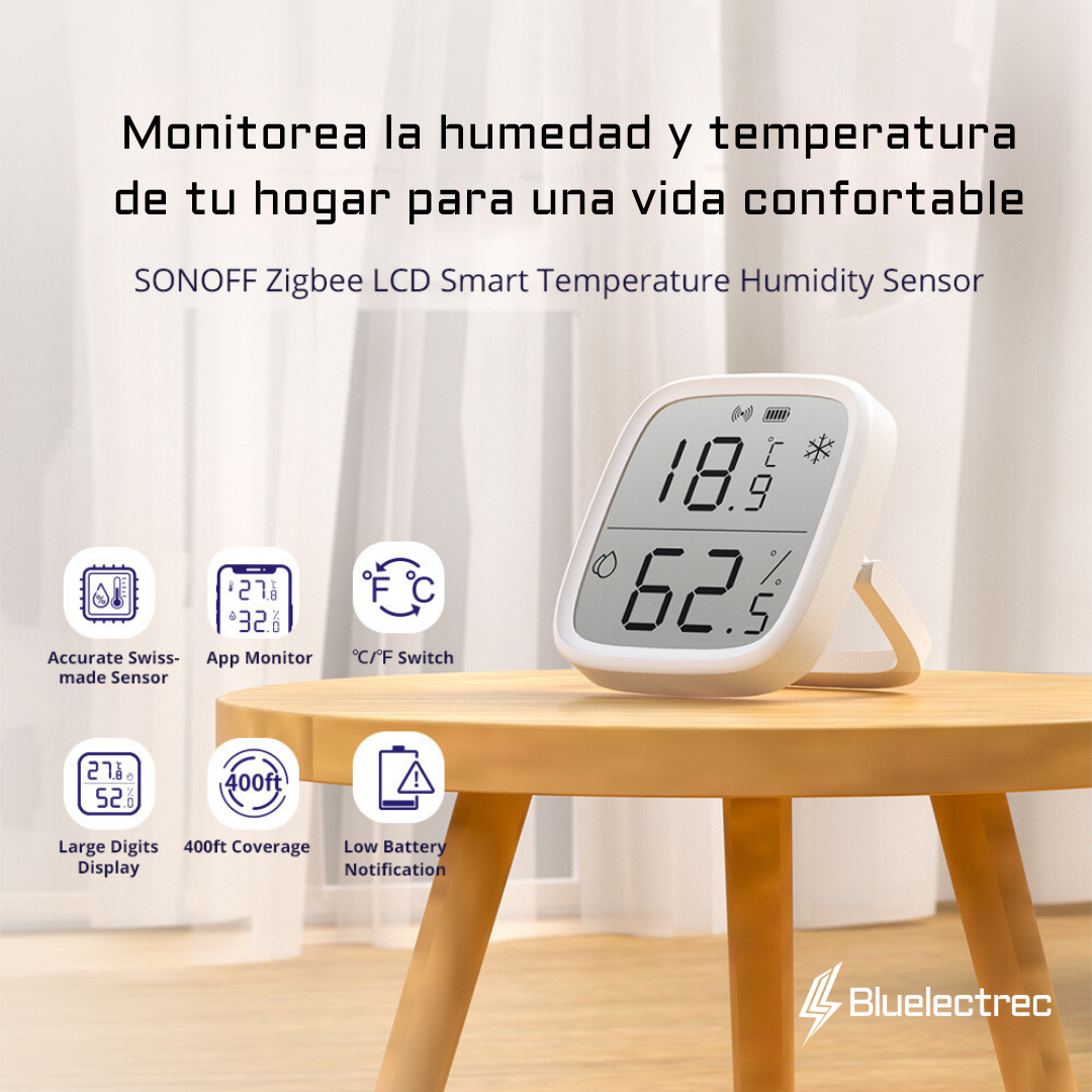 Sensor de temperatura con pantalla - SONOFF SNZB02D