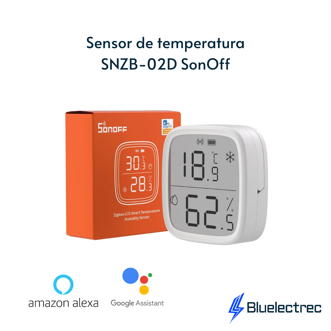 Sensor de temperatura con pantalla - SONOFF SNZB02D