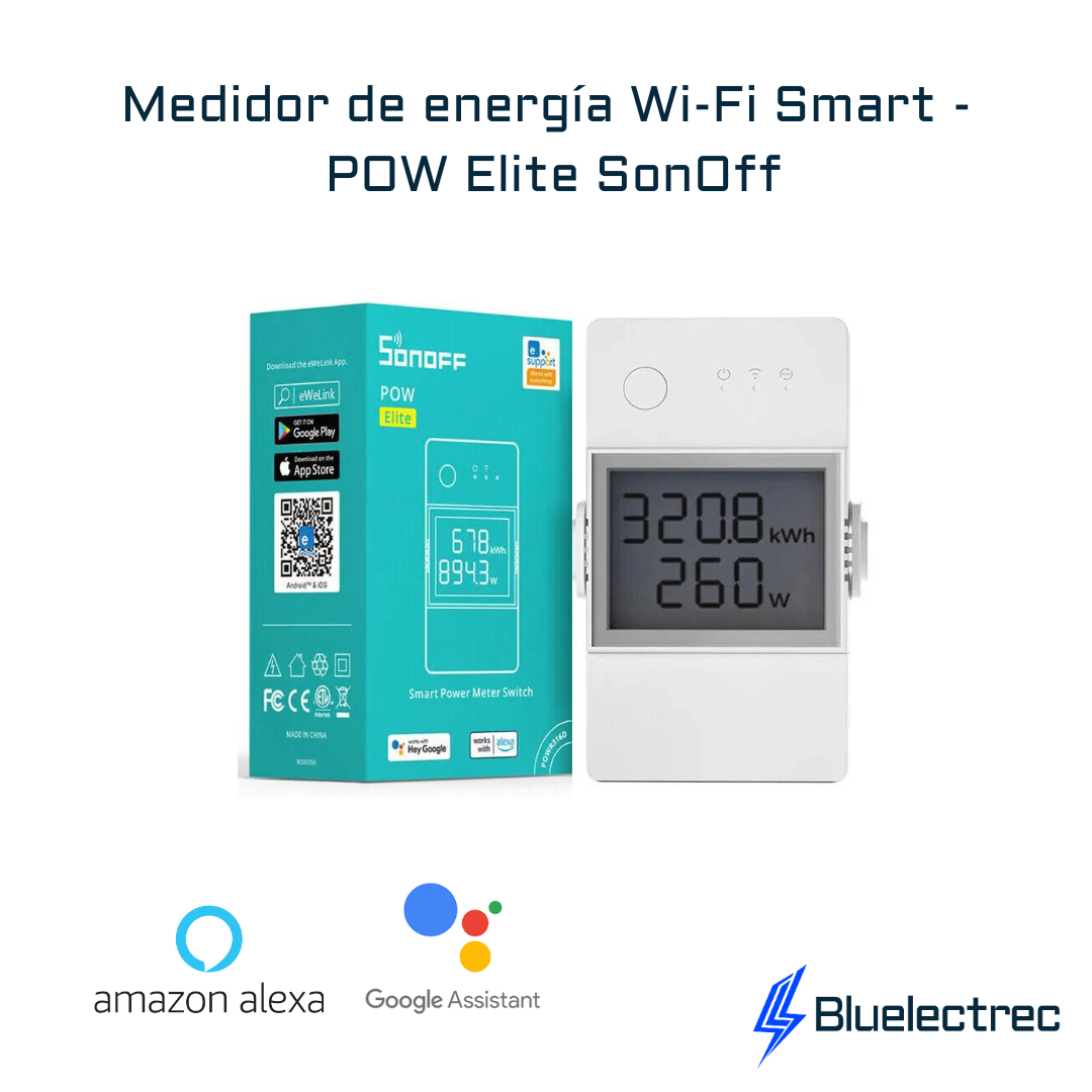 Interruptor medidor de energía inteligente - SONOFF POW Elite hasta 20A