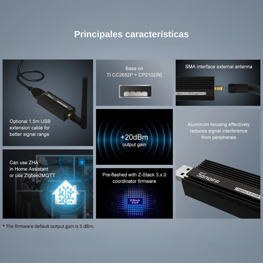 USB Dongle Plus Gateway Smart Zigbee 3.0 ZBDongle-P 