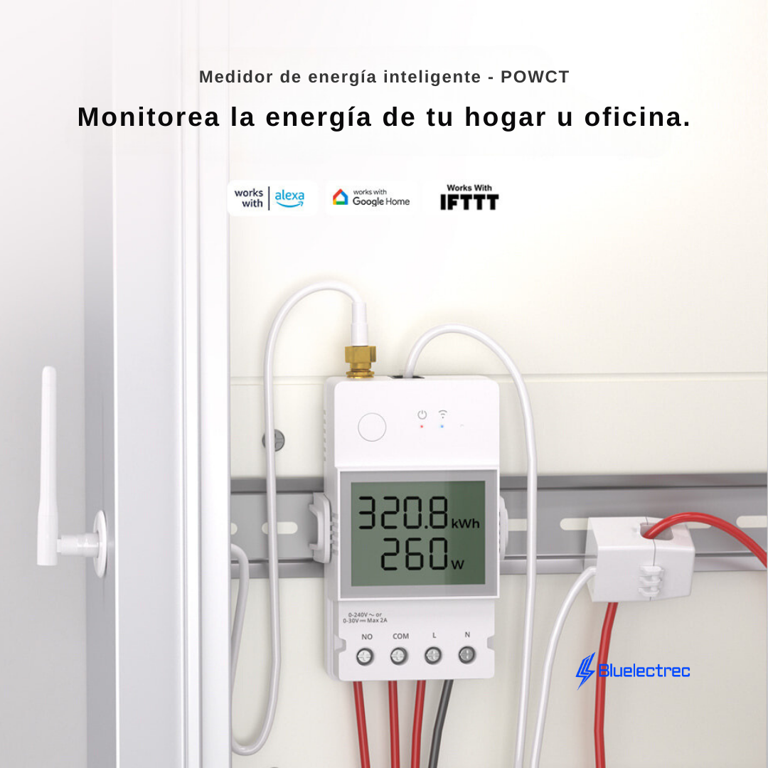 Medidor de energía WIFI hasta 100A POWCT SONOFF