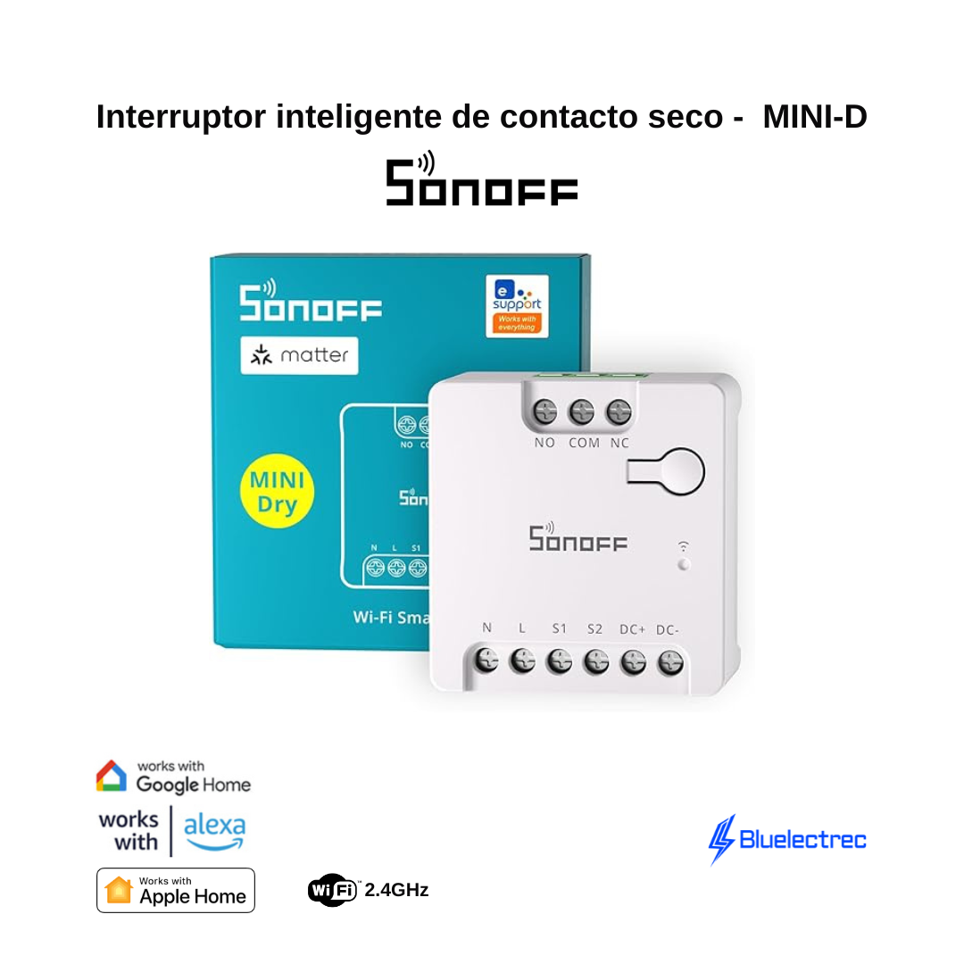 Interruptor inteligente de contacto seco - MINI-D SONOFF