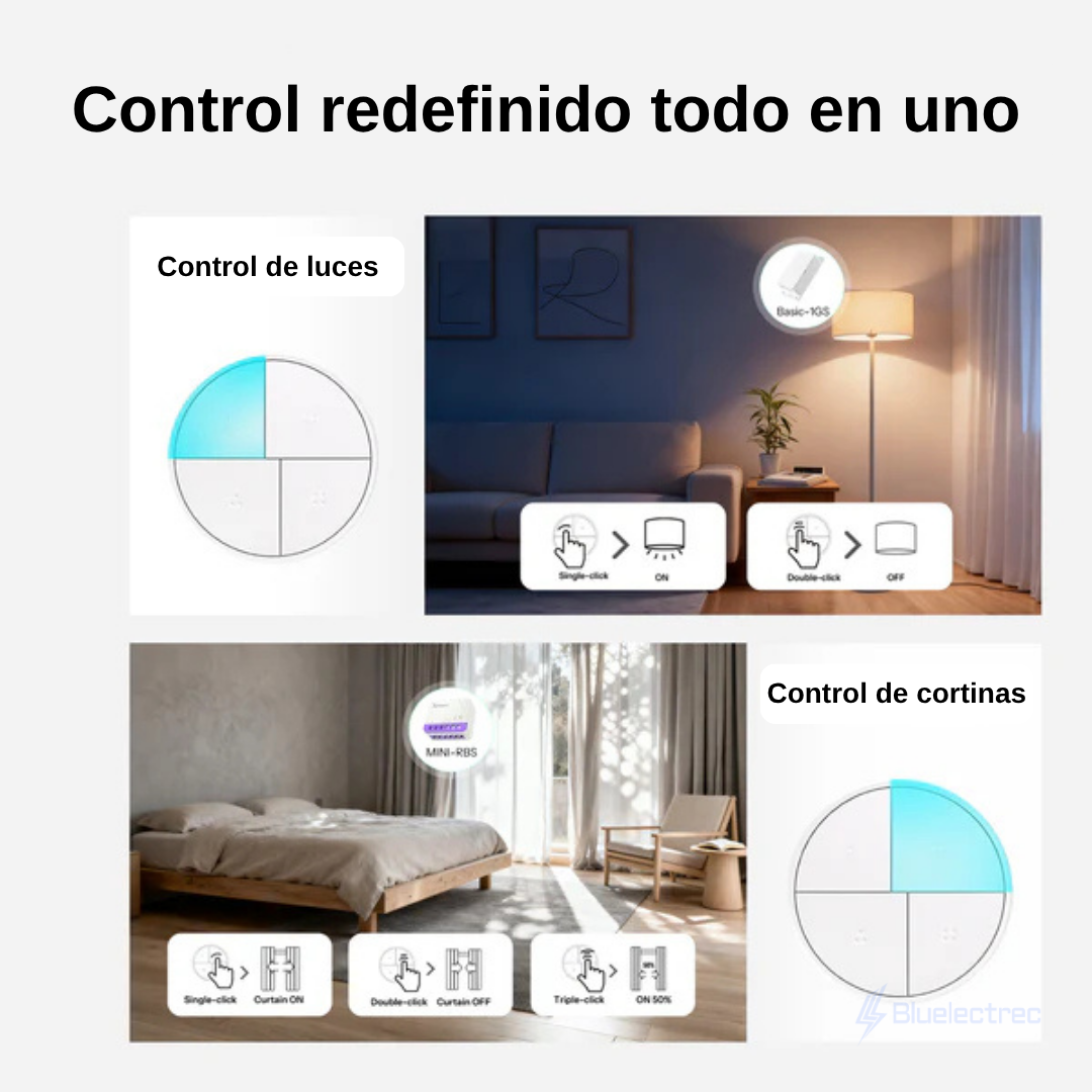 Botón inalámbrico inteligente 4 en 1 -  SNZB-01MSONOFF