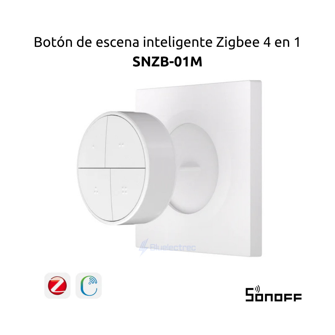 Botón inalámbrico inteligente 4 en 1 -  SNZB-01MSONOFF