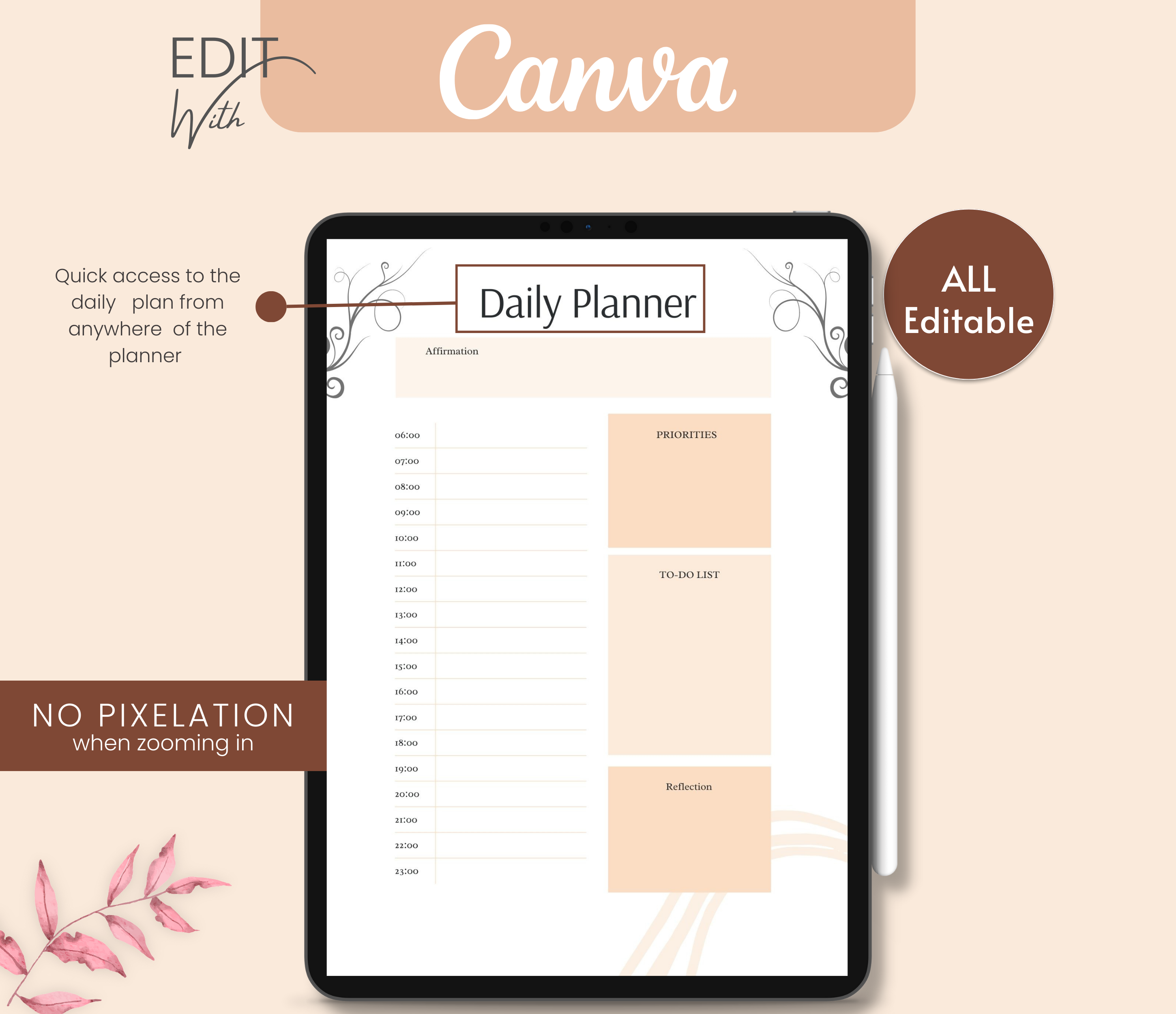 Undated Printable Planner