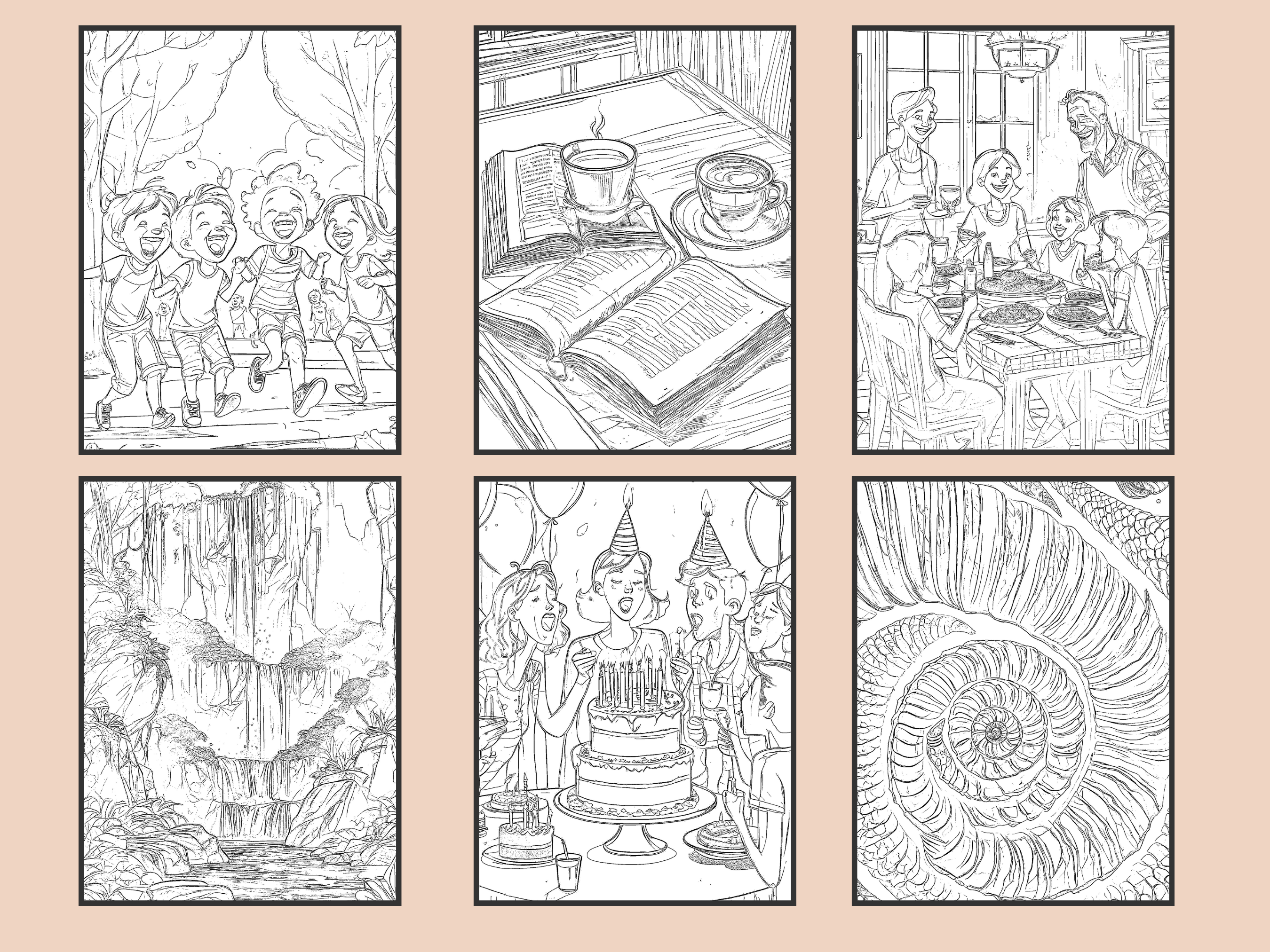 PLR Stress Relief Colouring Book for Adults: Relaxing Images for Meditation and Mindfulness