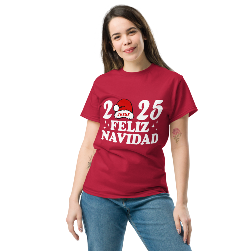 Feliz Navidad 2025(any year) Unisex classic tee
