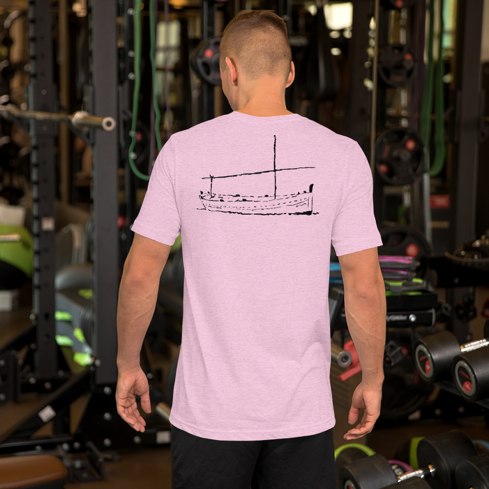 Camiseta LLAÜT con bordado ROSA