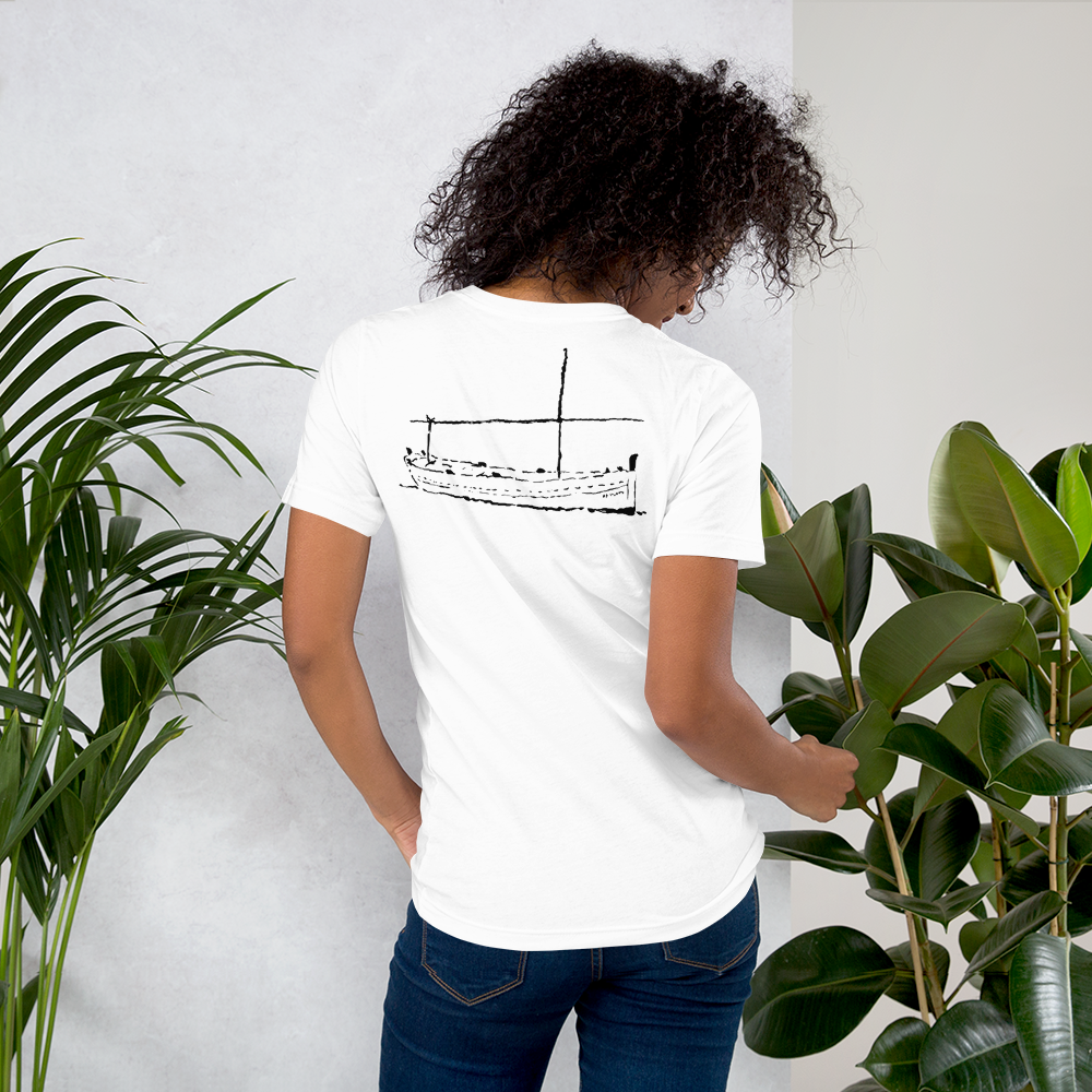 Camiseta LLAÜT con bordado BLANCO