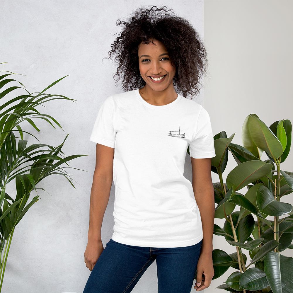 Camiseta LLAÜT con bordado BLANCO