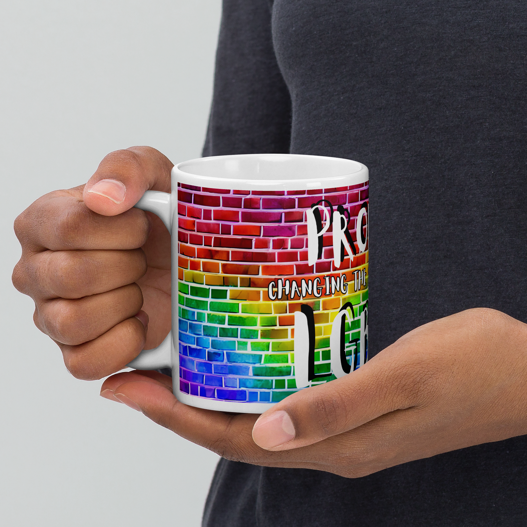 Taza LGBTQ+ english mediana