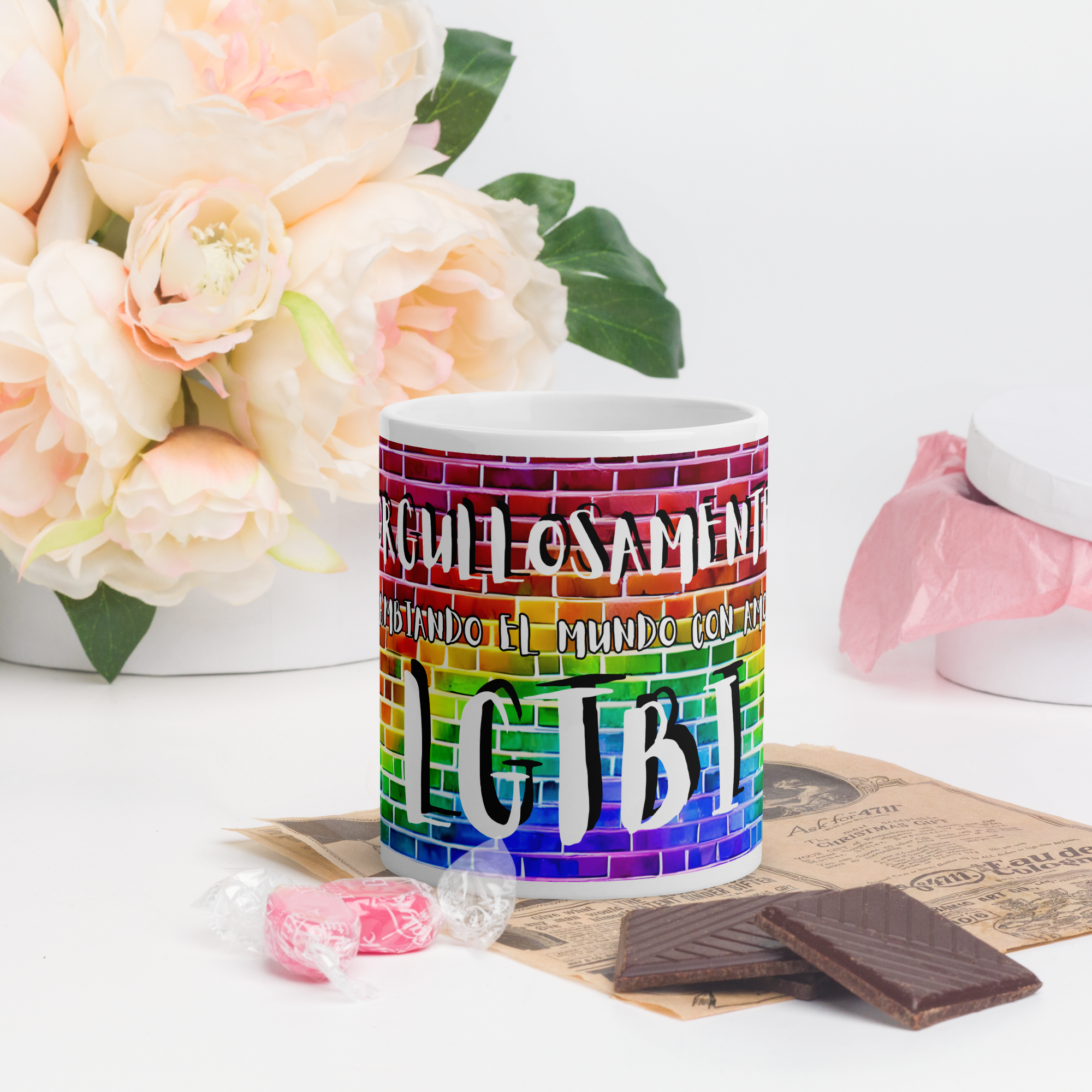 Taza LGTBI castellano mediana