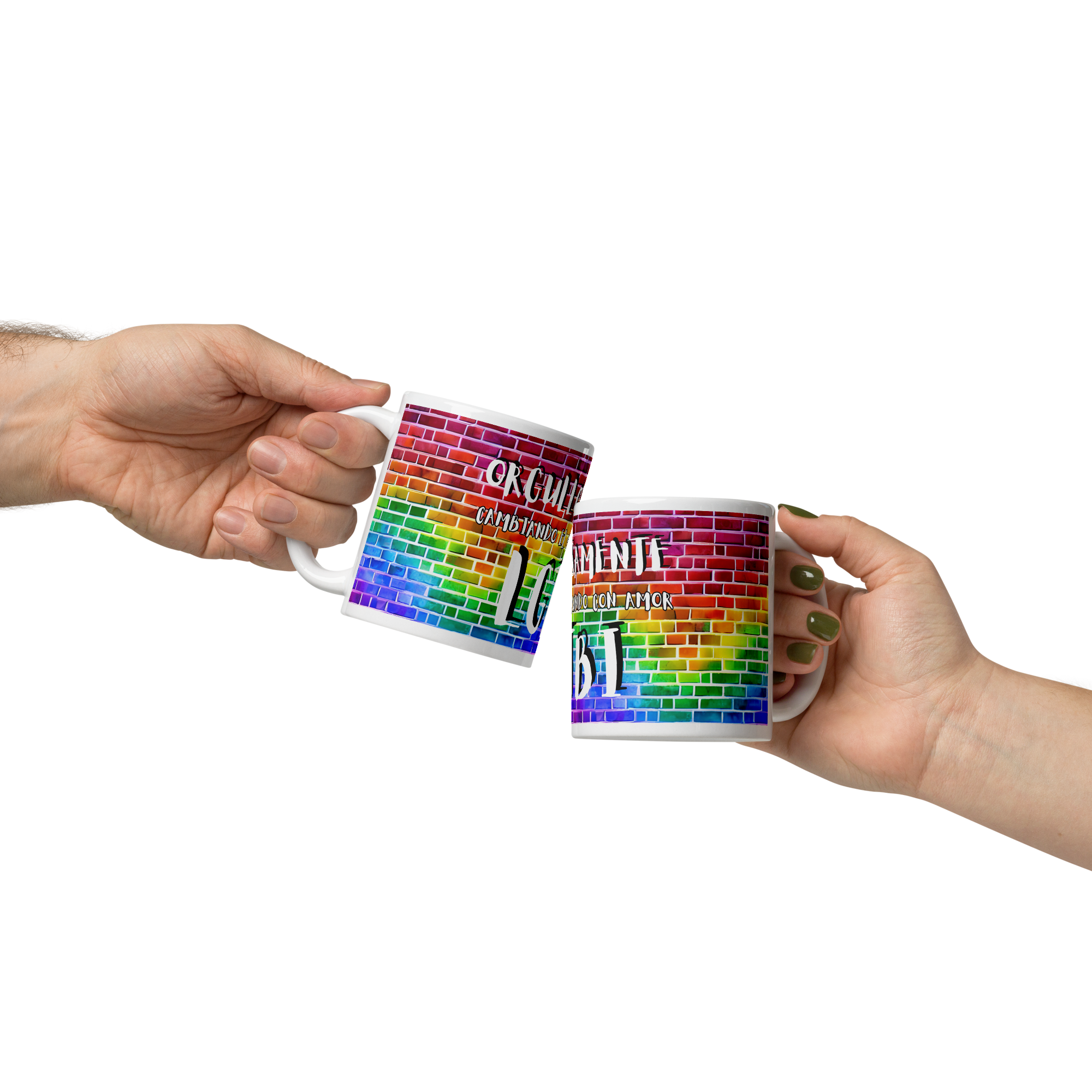 Taza LGTBI castellano mediana