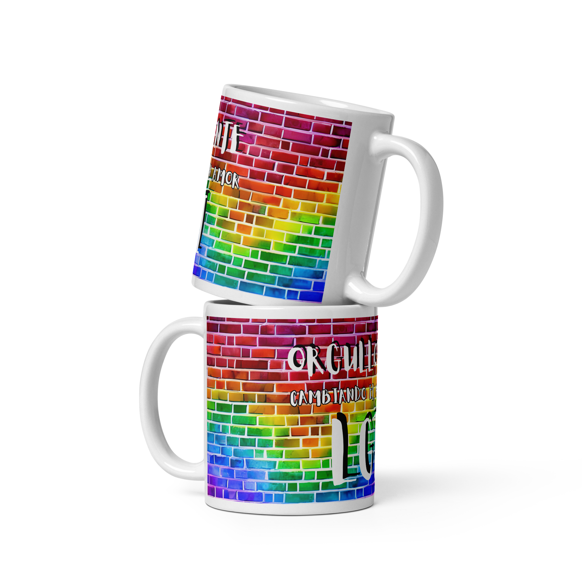 Taza LGTBI castellano mediana