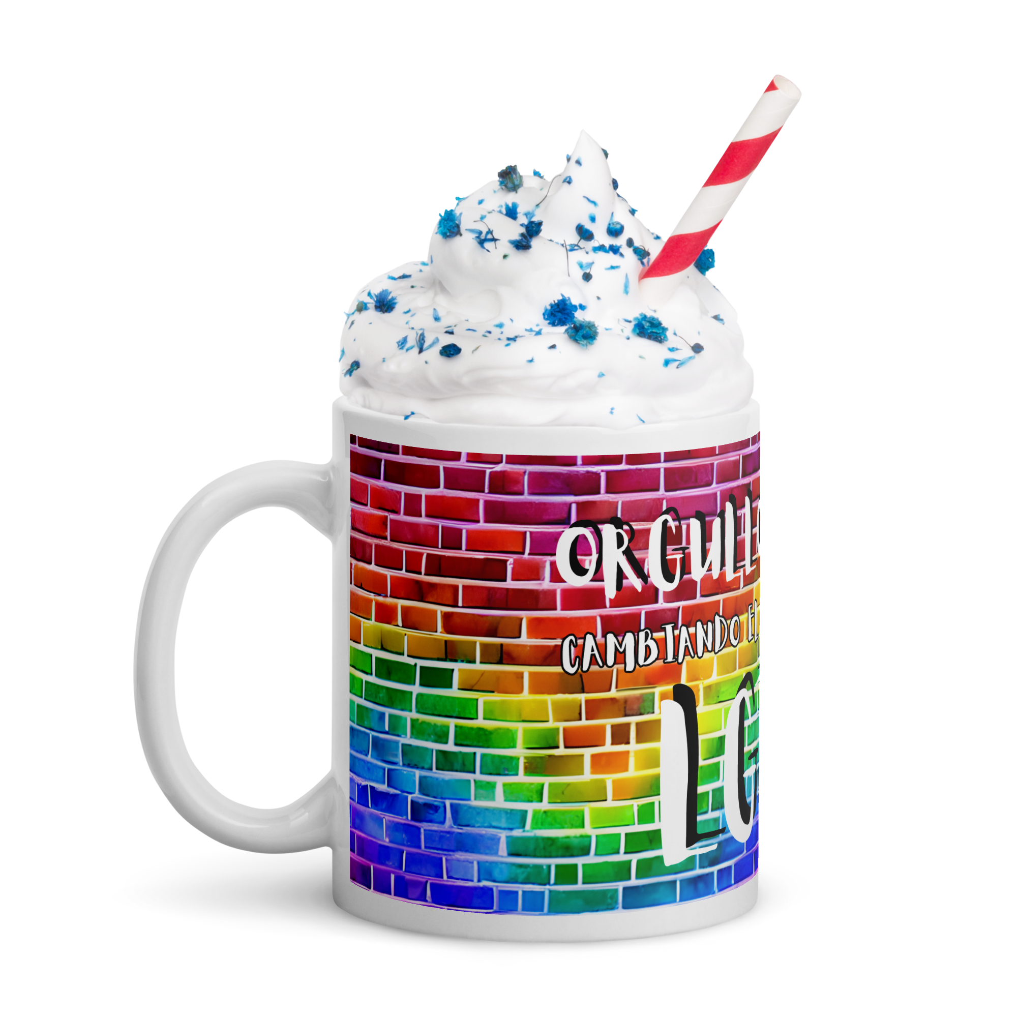 Taza LGTBI castellano mediana