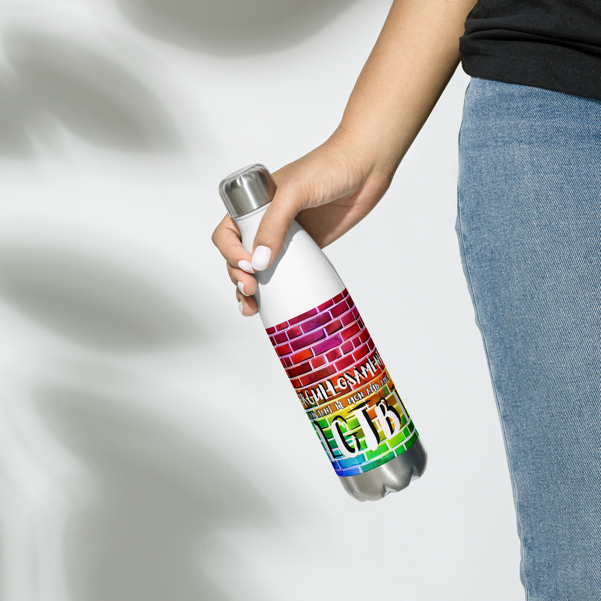 Botella de agua catala LGTBI 
