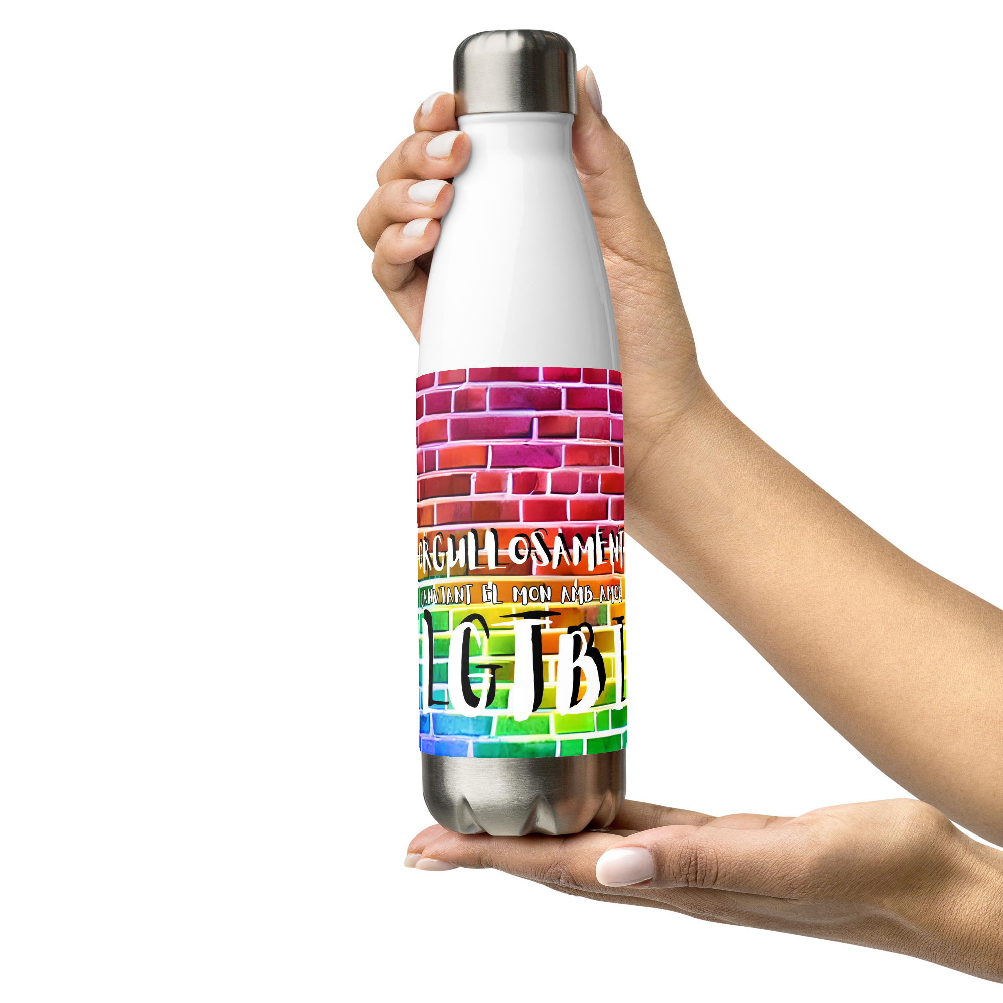 Botella de agua catala LGTBI 