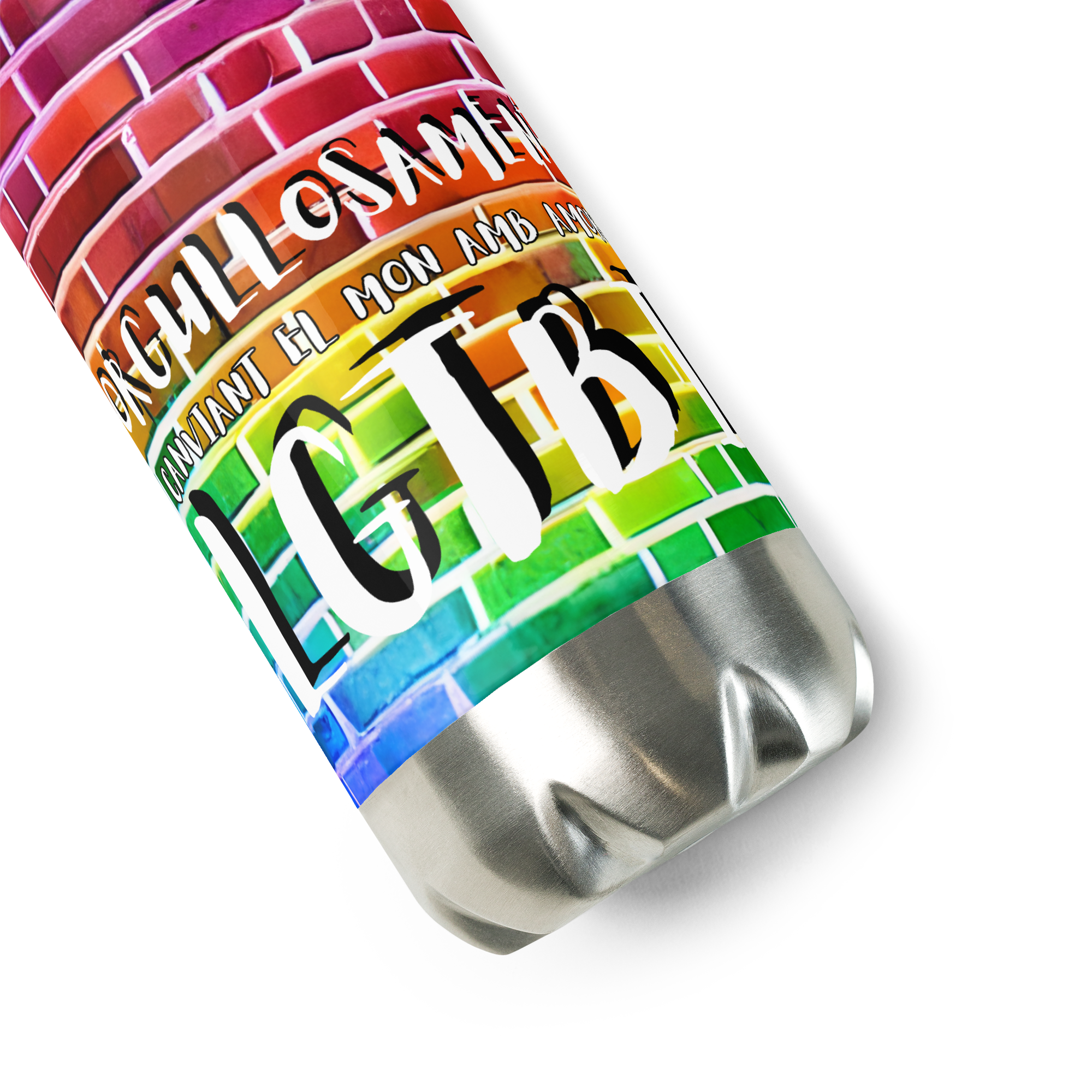 Botella de agua catala LGTBI 