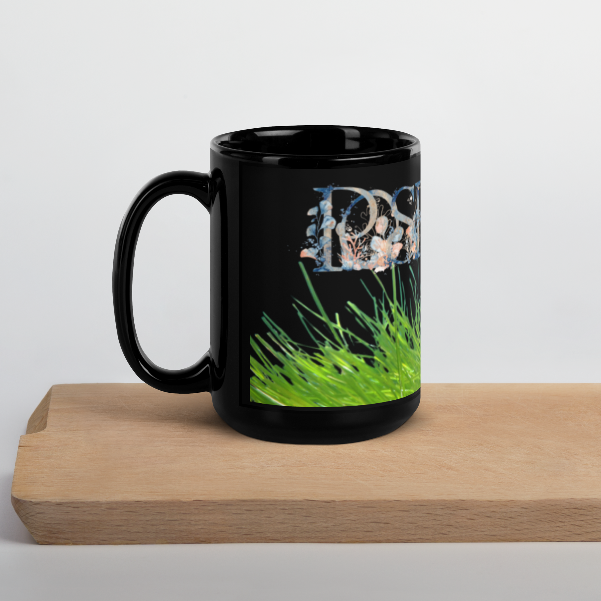 Taza POSIDONIA grande  negra