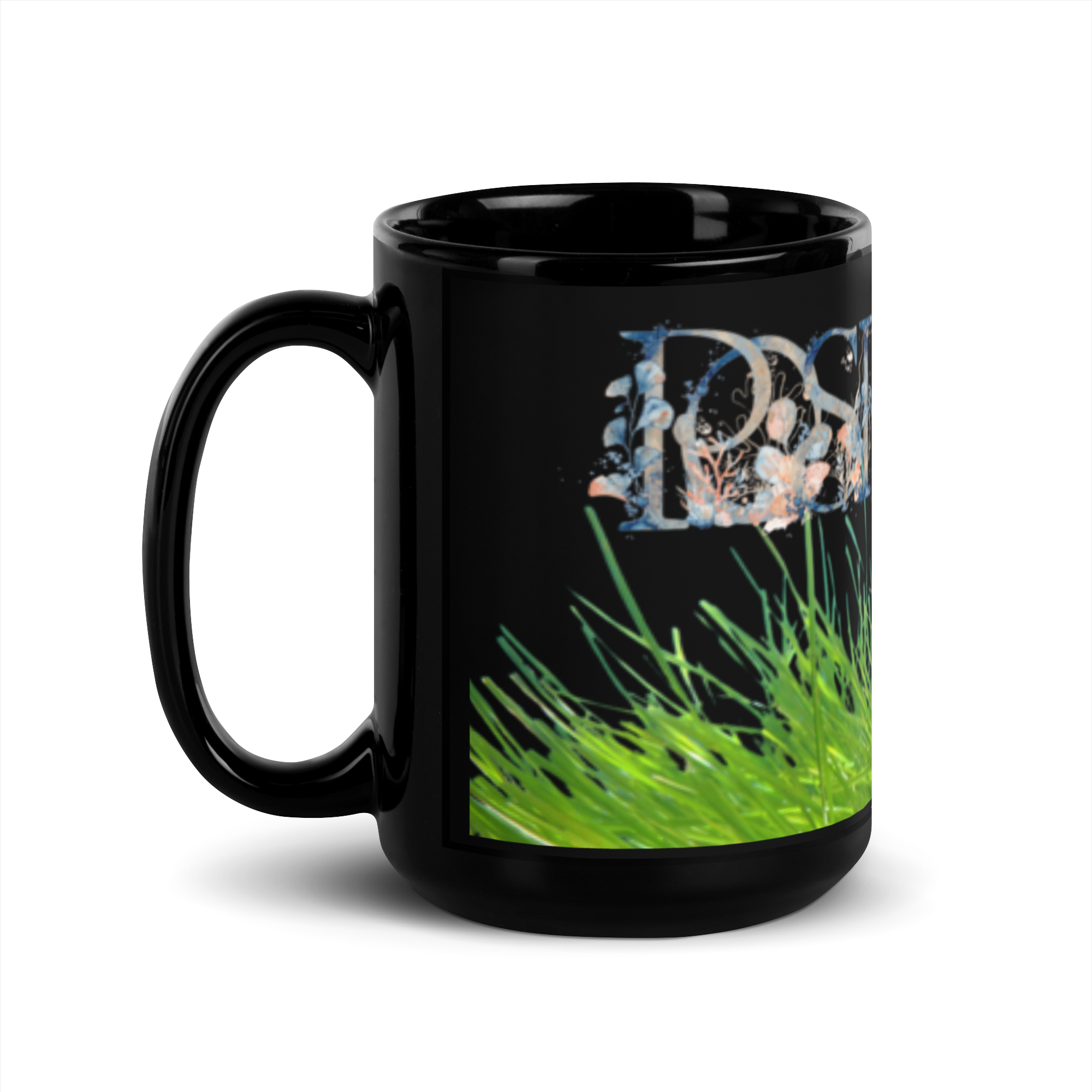 Taza POSIDONIA grande  negra