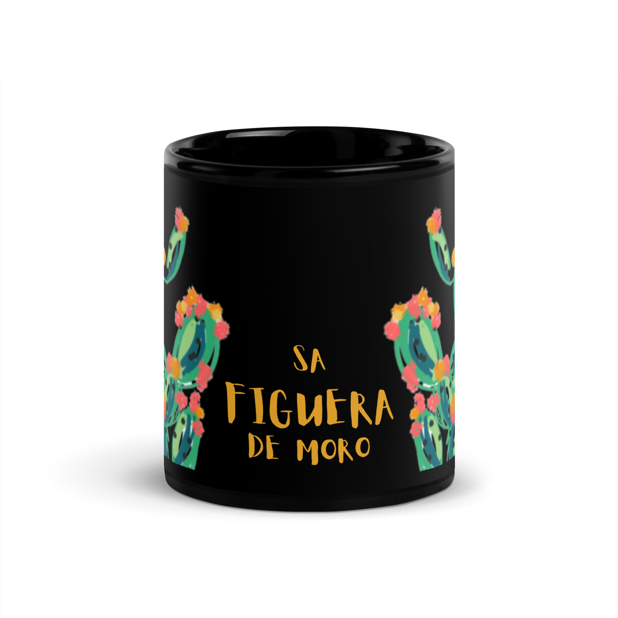 Taza FIGUERA de moro mediana negra