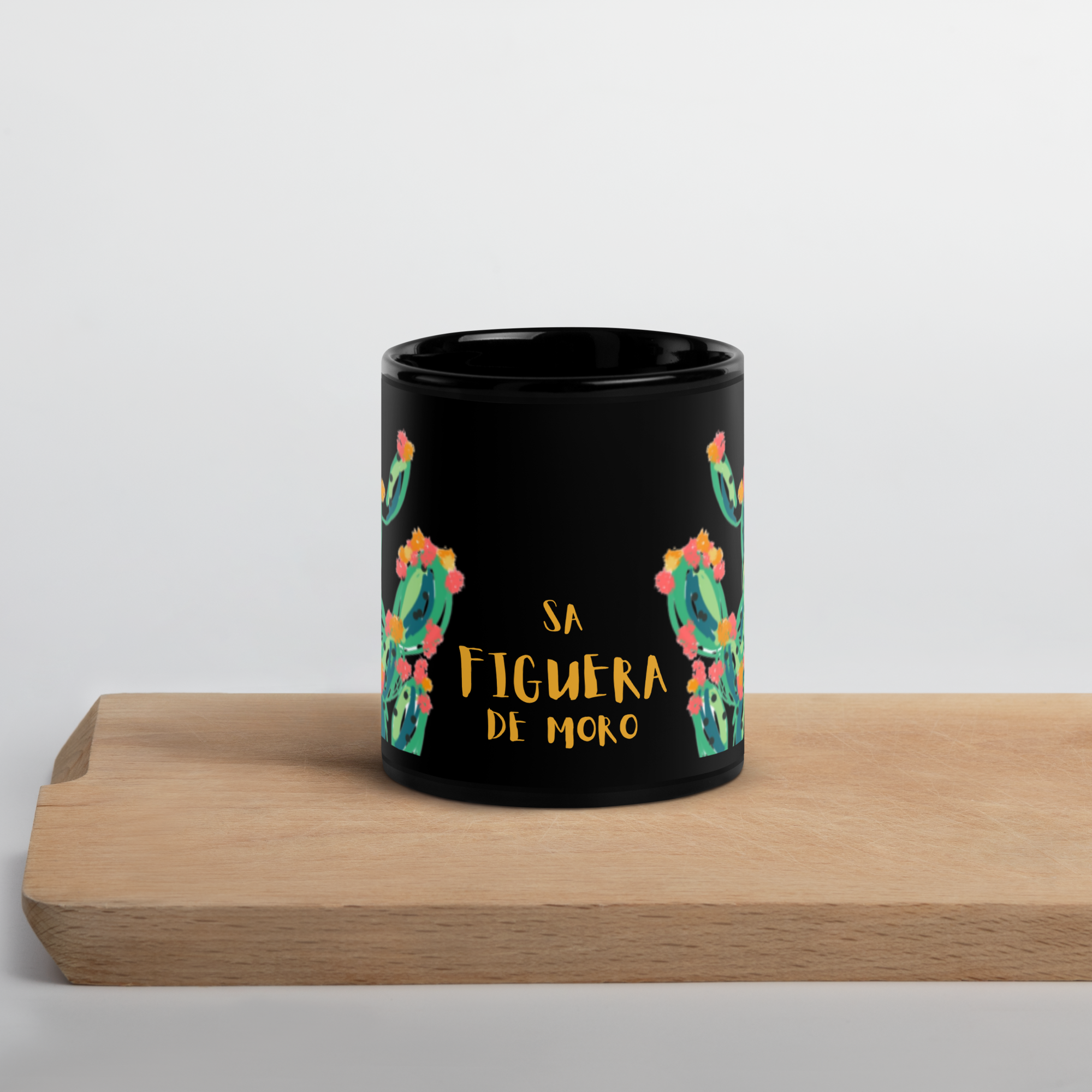 Taza FIGUERA de moro mediana negra