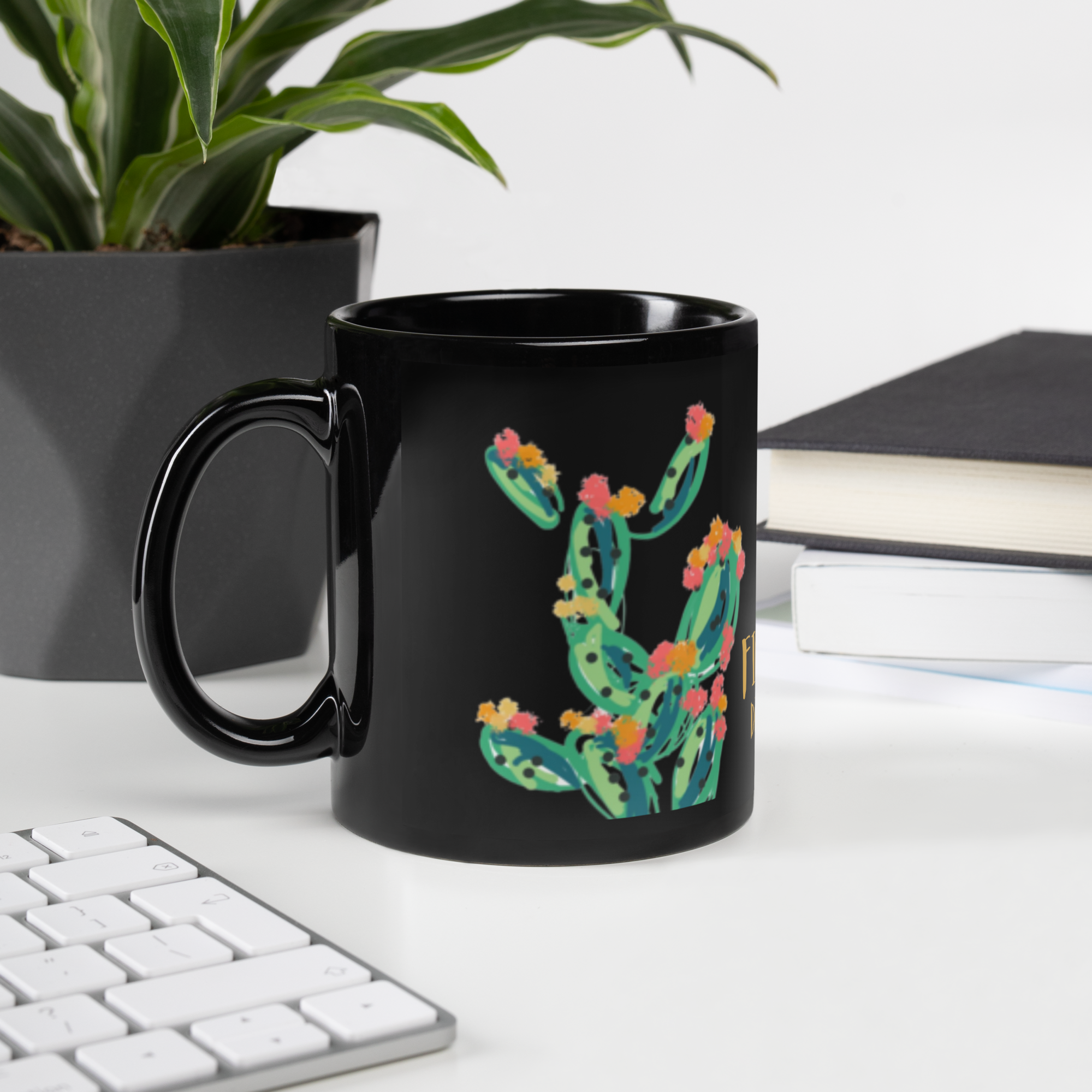 Taza FIGUERA de moro mediana negra