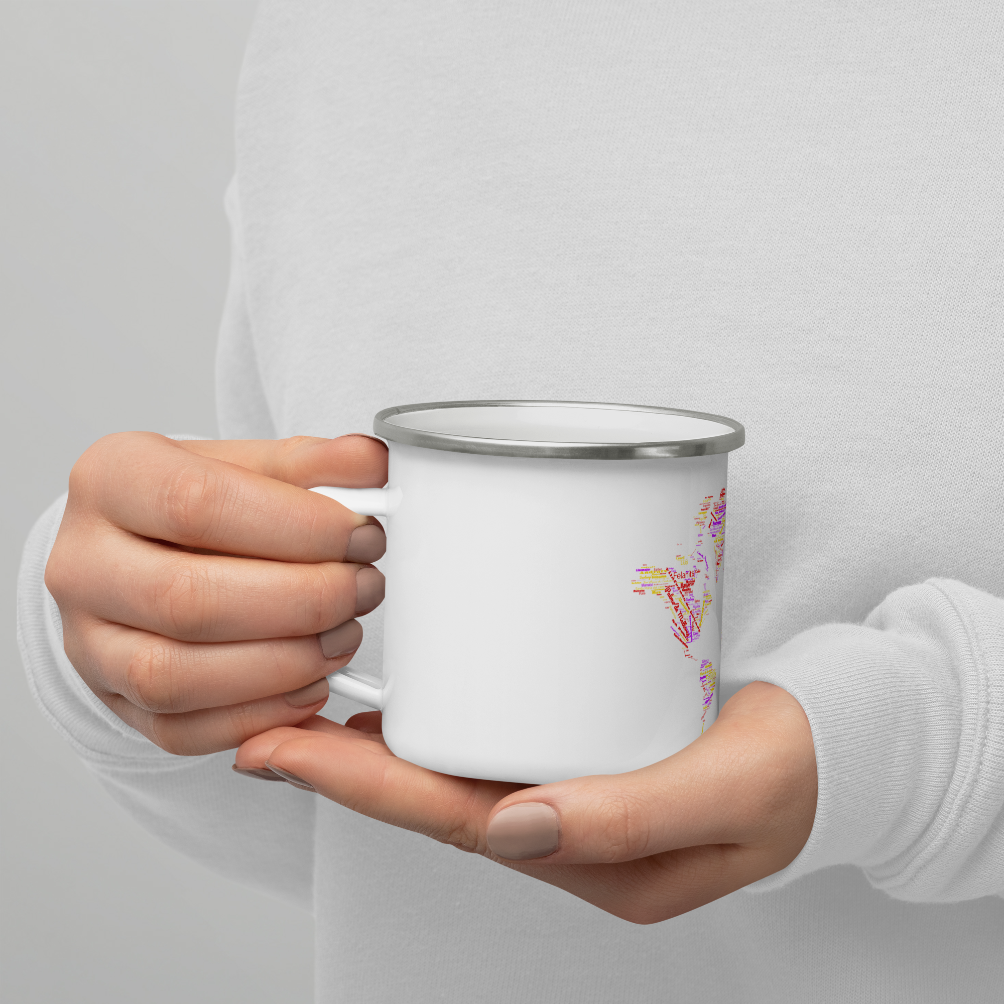 Taza retro MAPAMUNDI