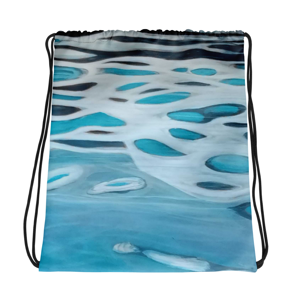 Mochila con diseño abstracto de agua