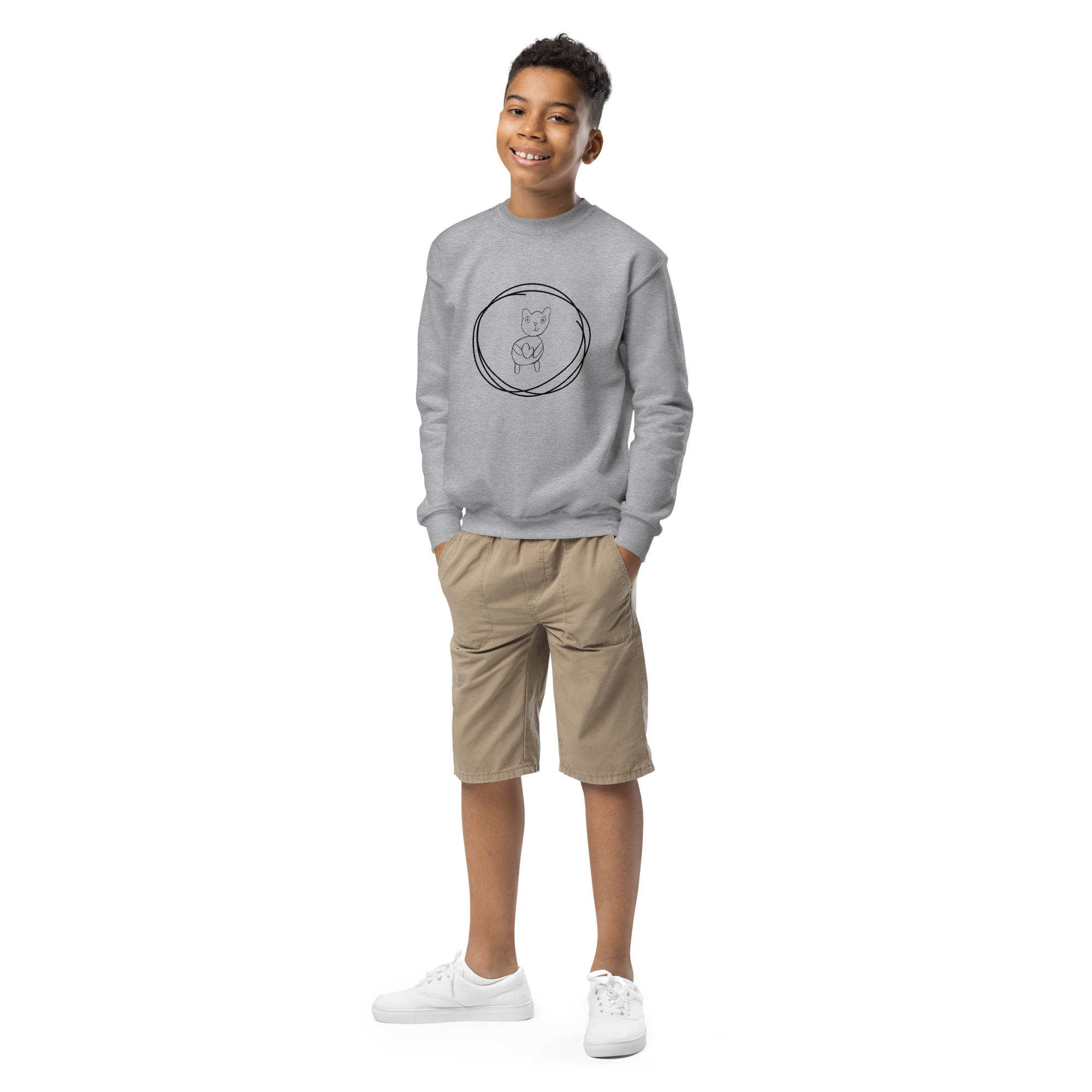 sudadera niñ@ Sport Grey