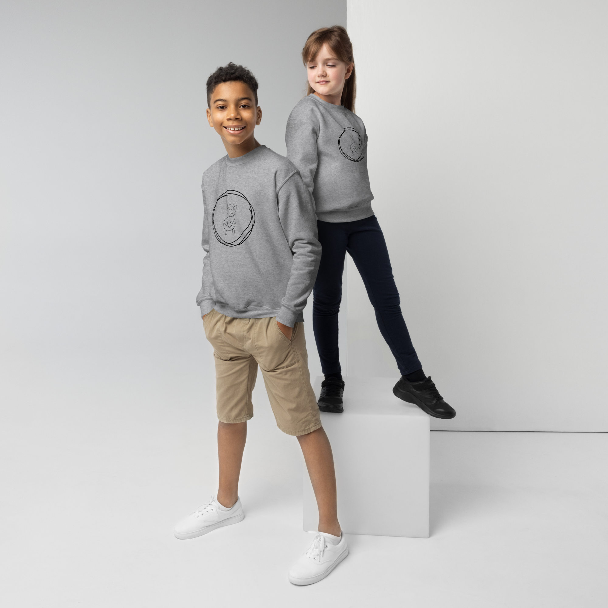sudadera niñ@ Sport Grey