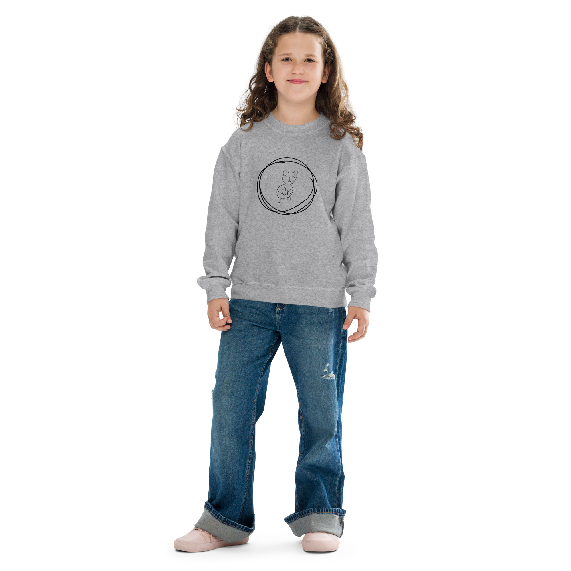 sudadera niñ@ Sport Grey