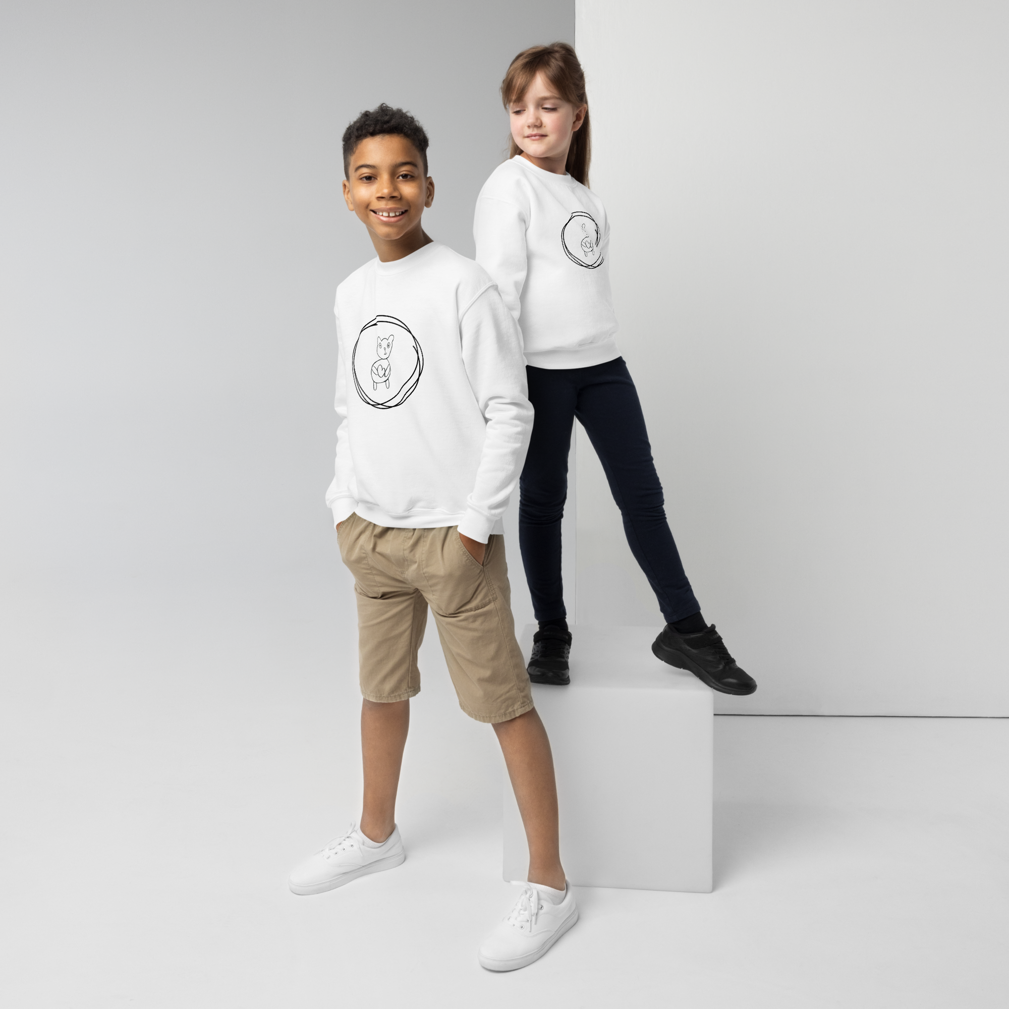 sudadera niñ@ White