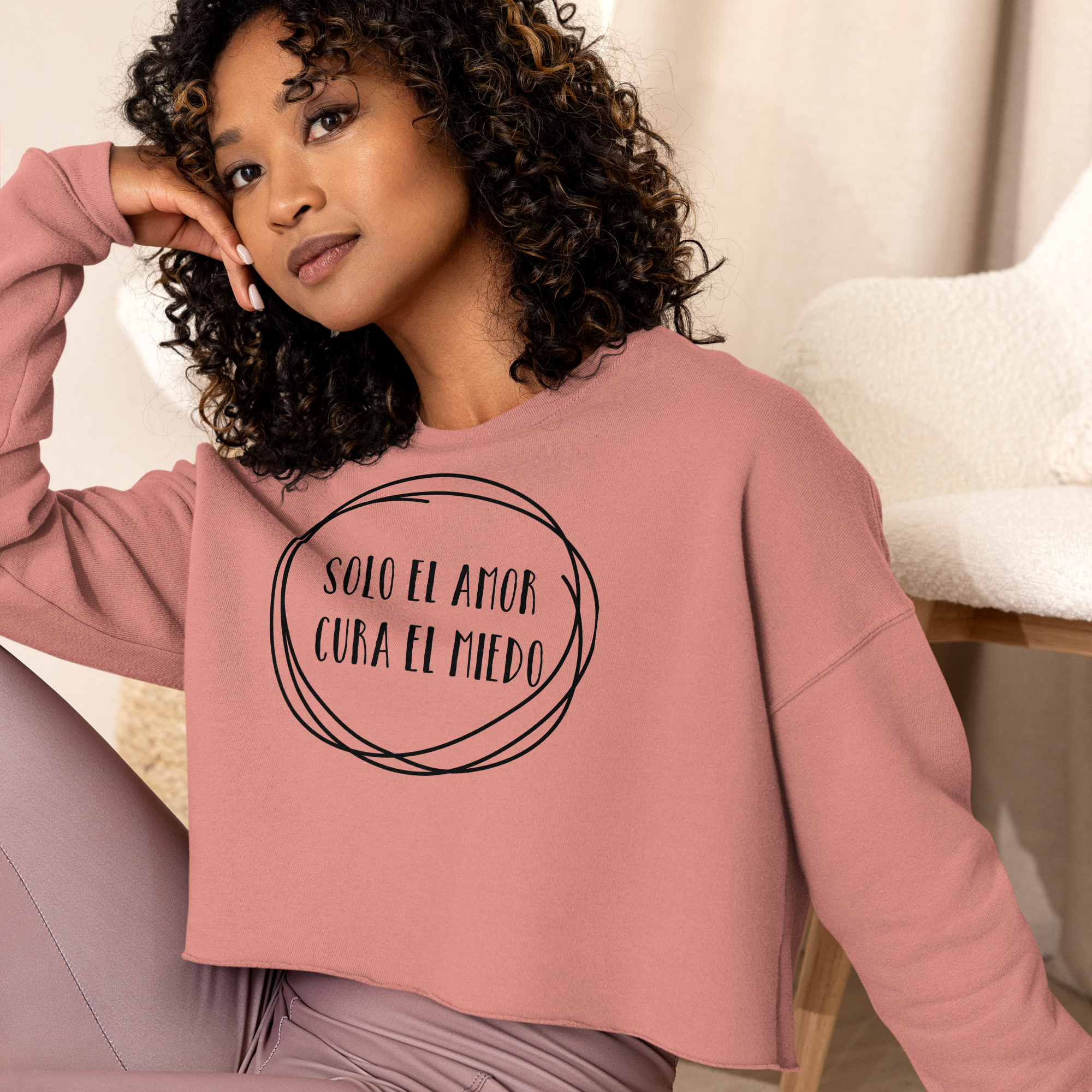sudadera corta  Mauve