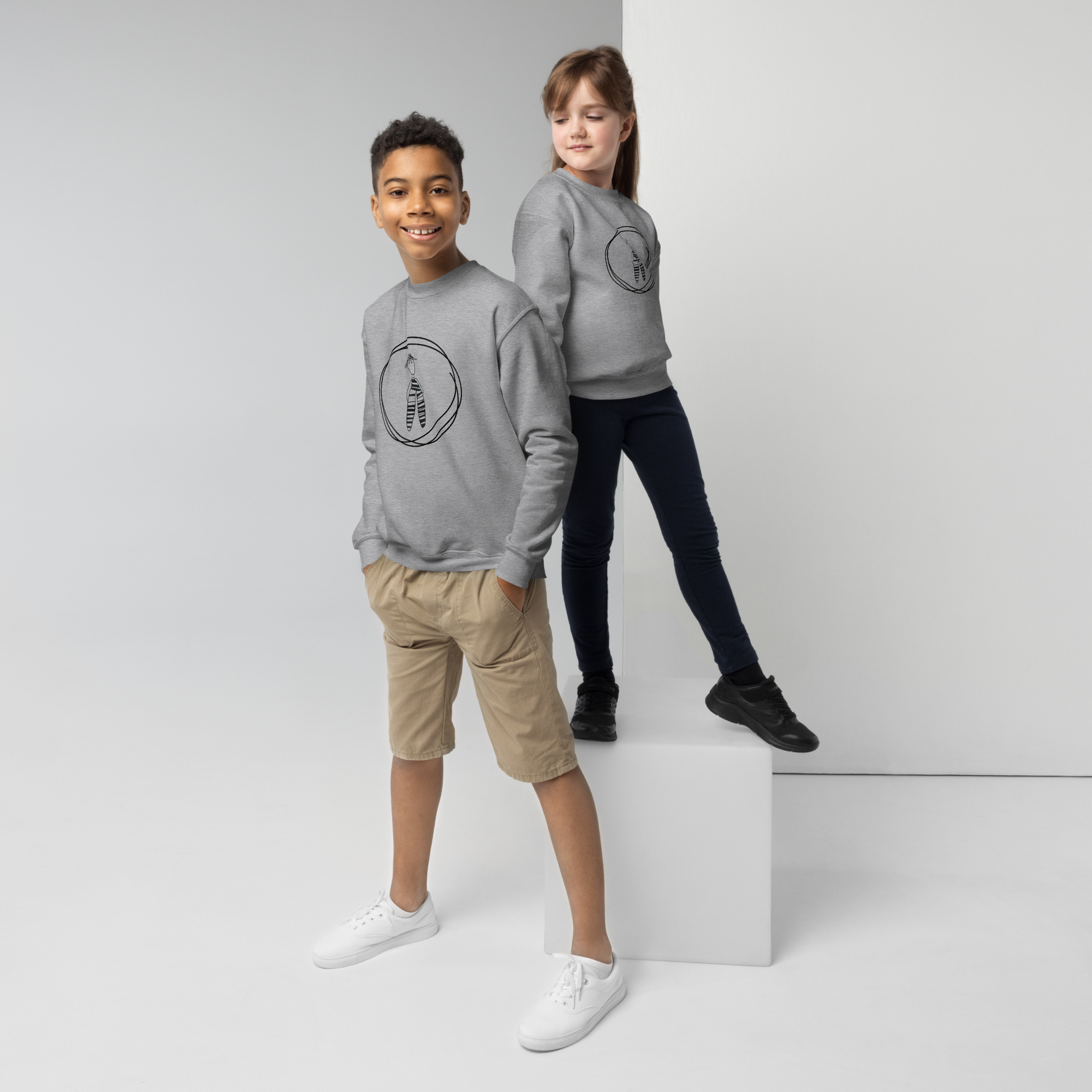 sudadera niñ@ Sport Grey