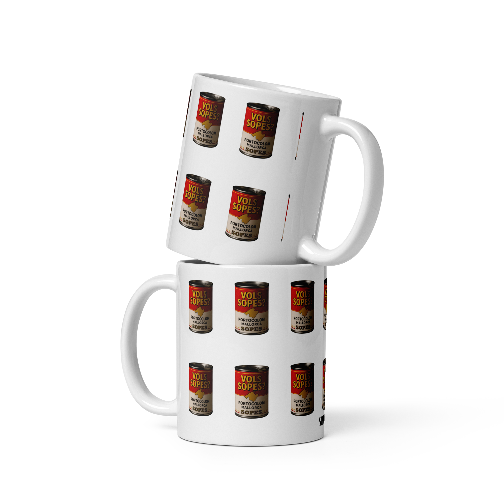 Taza “VOLS SOPES?” – Patrón Industrial Portocolom