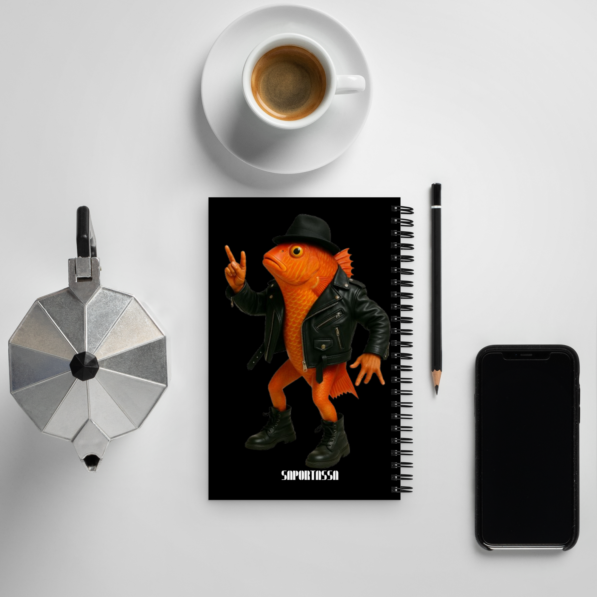 Cuaderno con RAO rockero