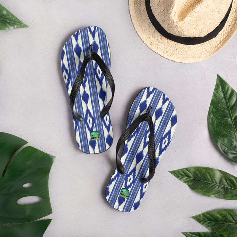 chanclas LLENGOS azules