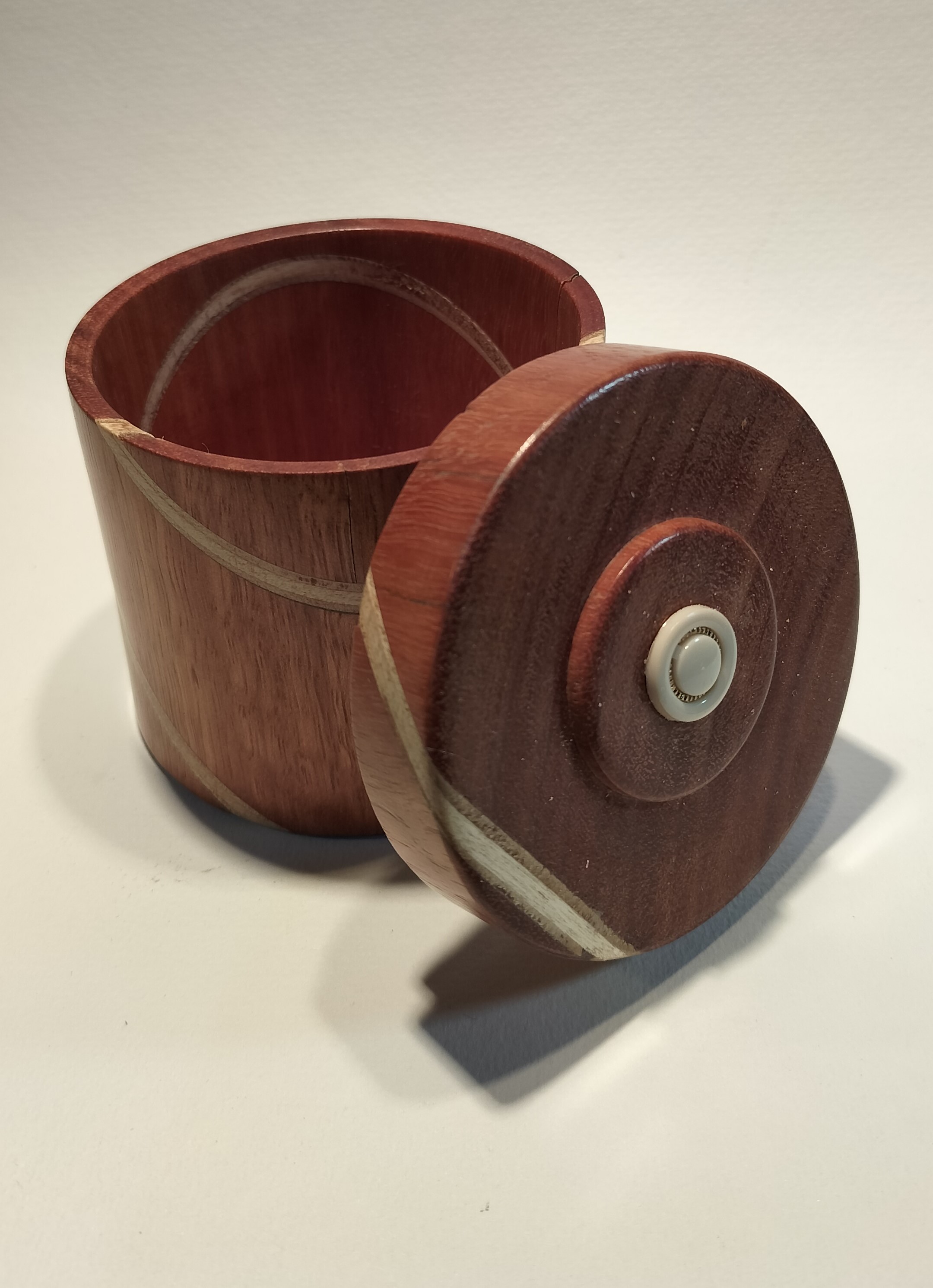 Large Laminated stripe box