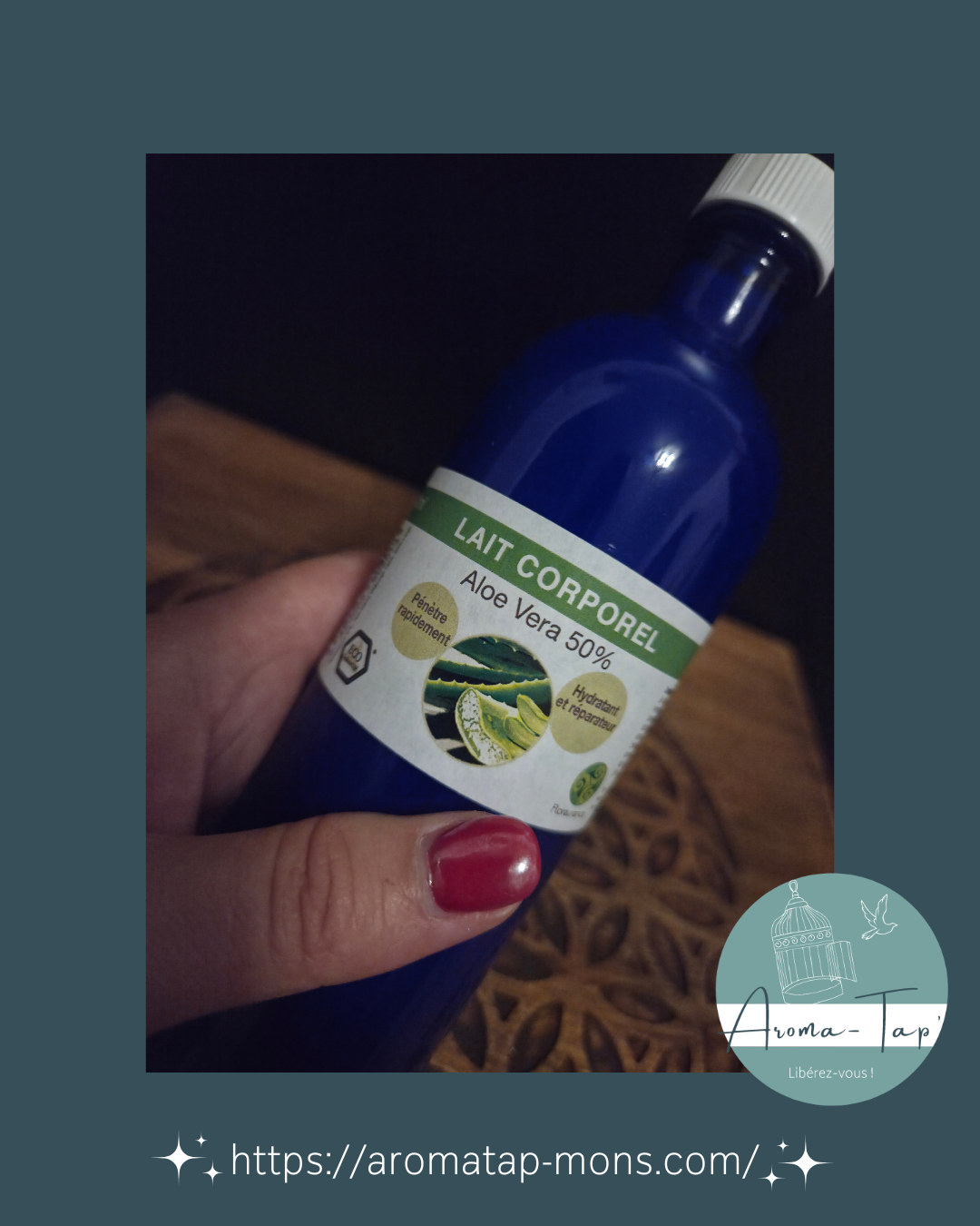 Lait Corporel à l'Aloe Vera Bio 50 %