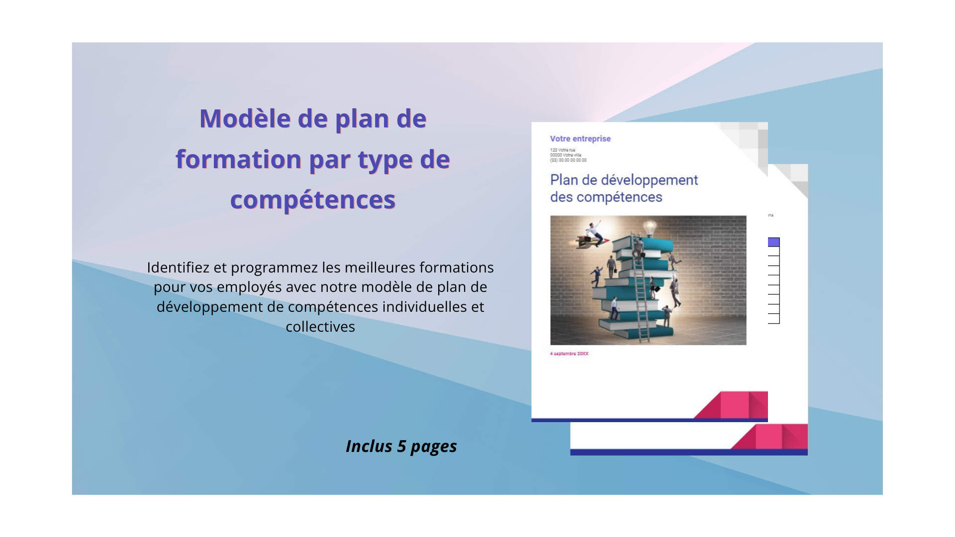 Modèle de plan de formation par type de compétences