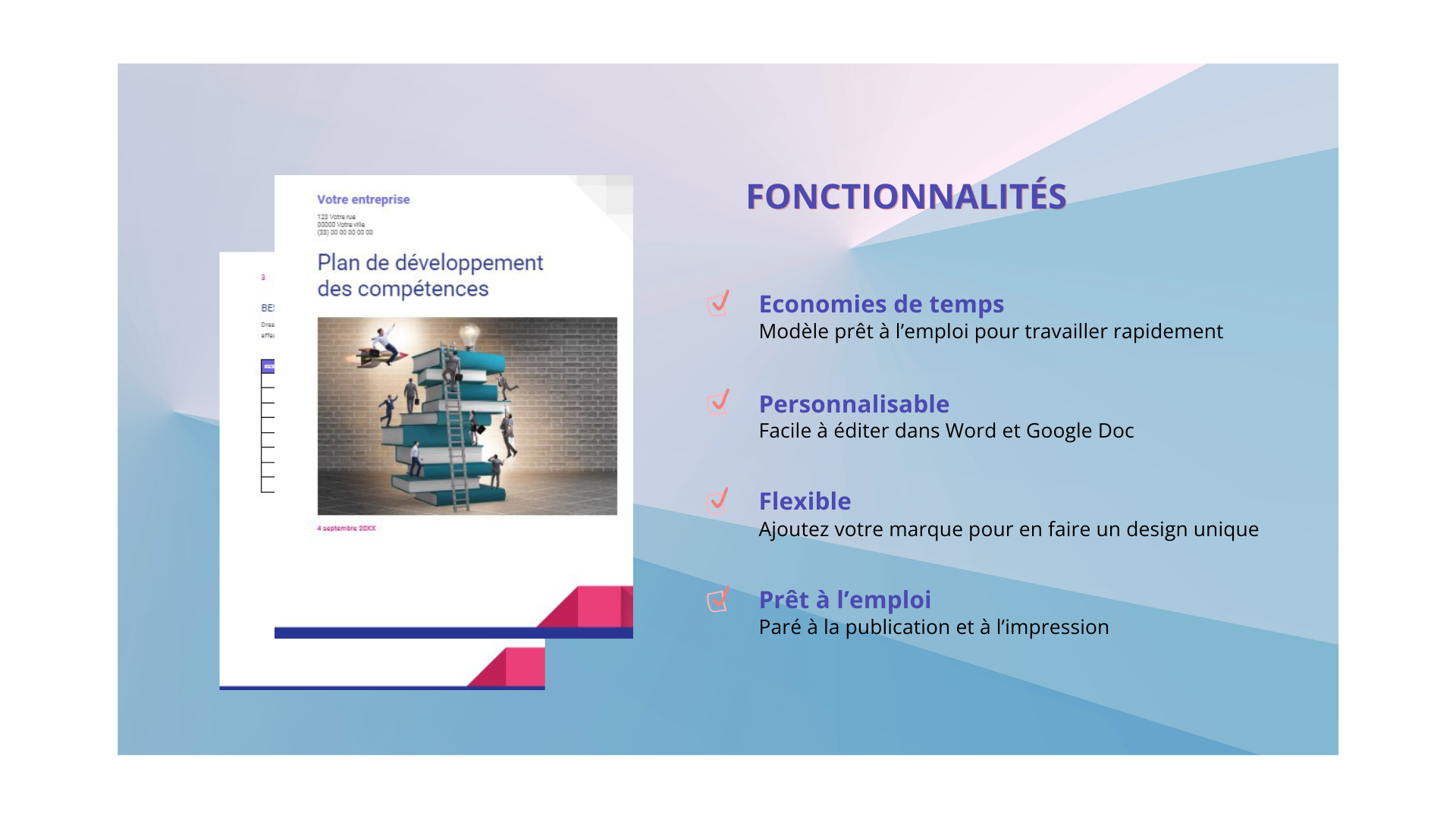 Modèle de plan de formation par type de compétences