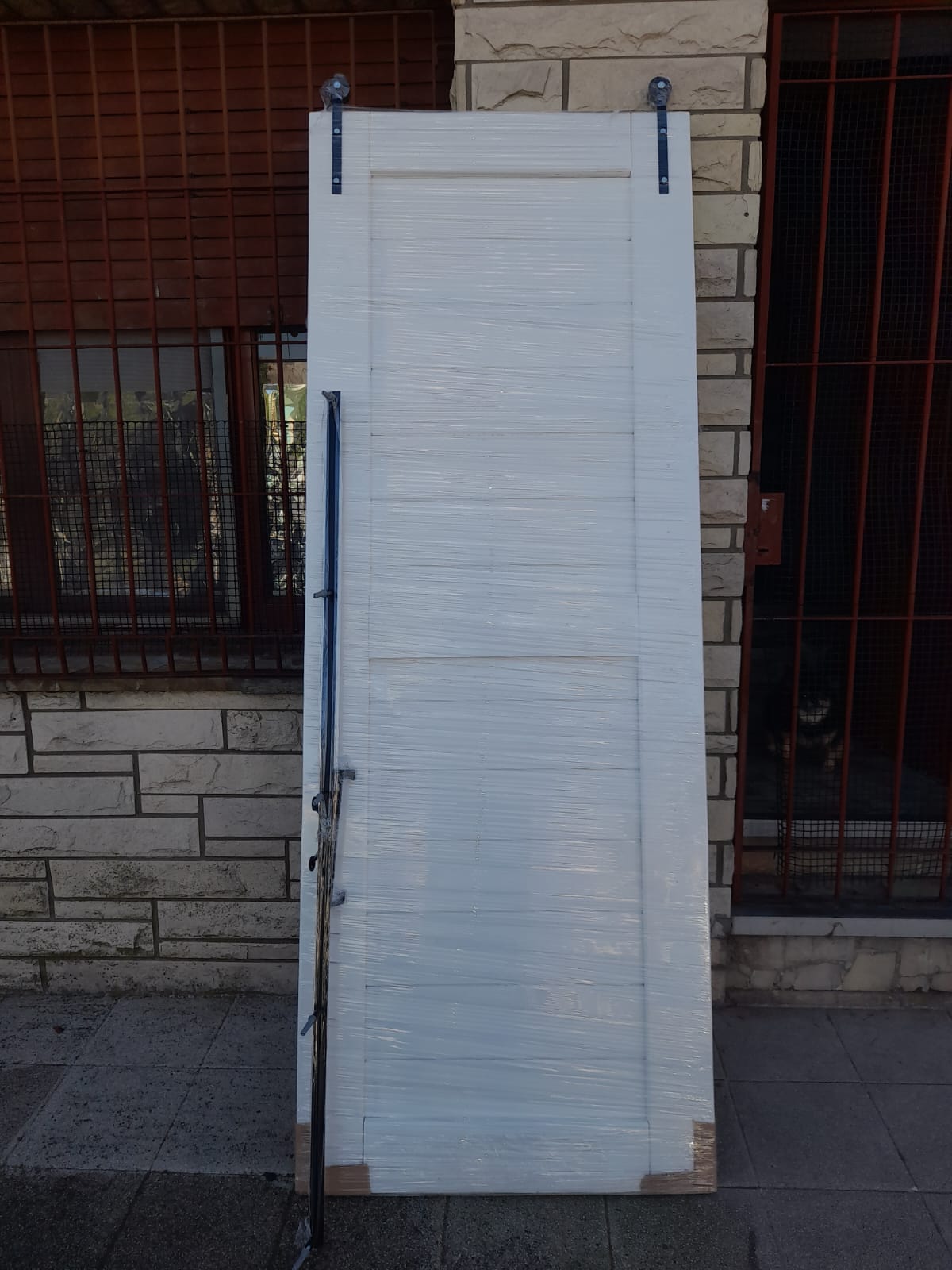 Puerta Granero Satinado Blanco