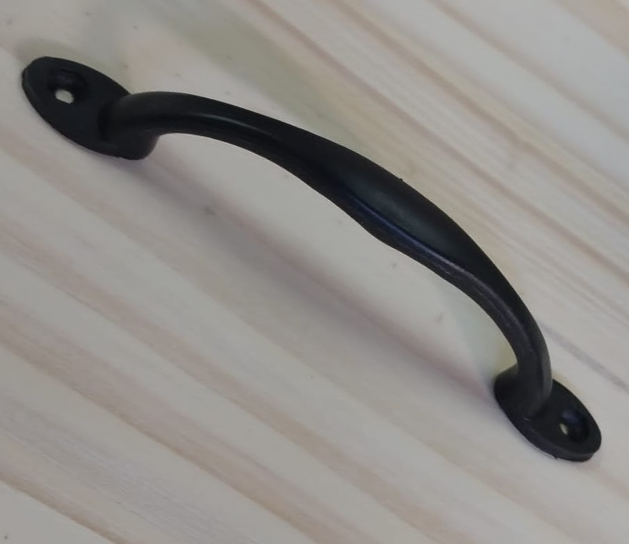 Puerta Granero Satinado Negro